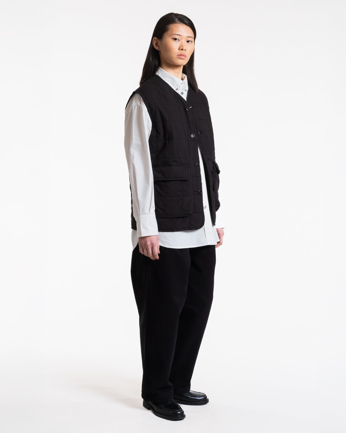 Battle Vest Cotton Quilt Black