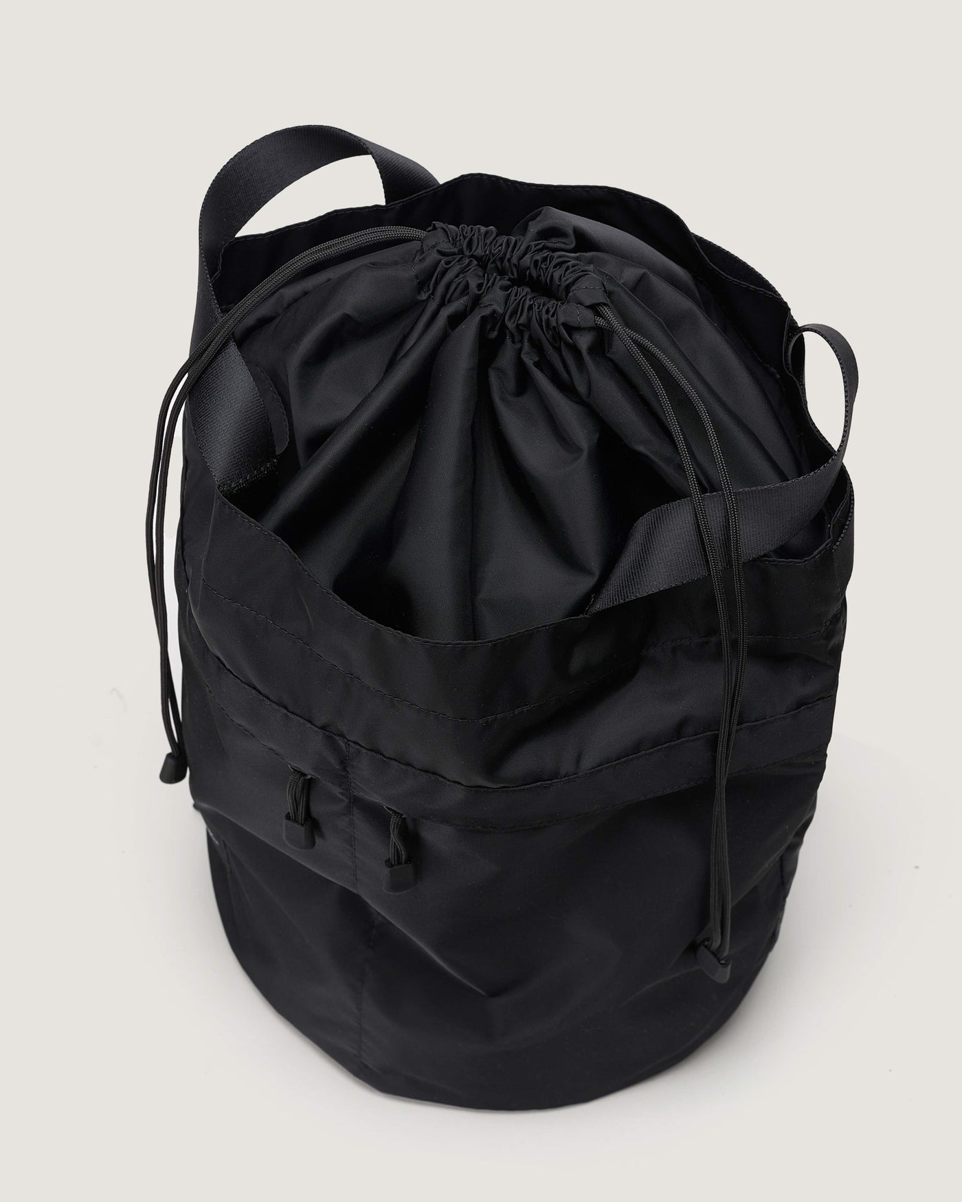 Bucket Backpack Nylon Twill Black