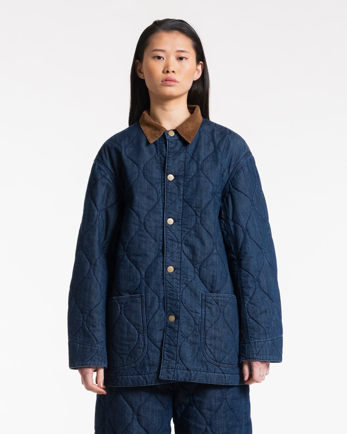 Chicago Jacket Quilted Denim Indigo