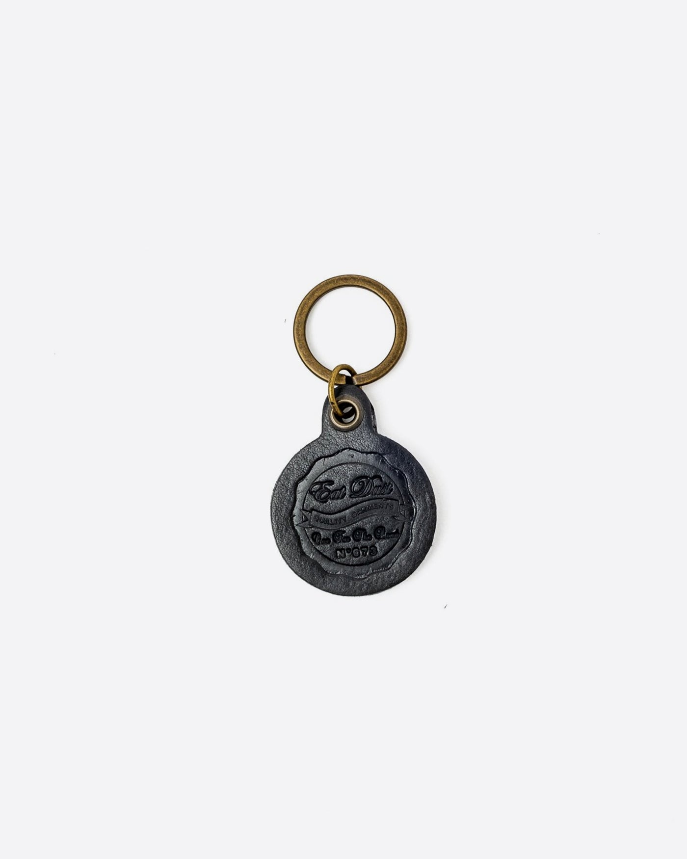 Leather Keychain Small Leather Black