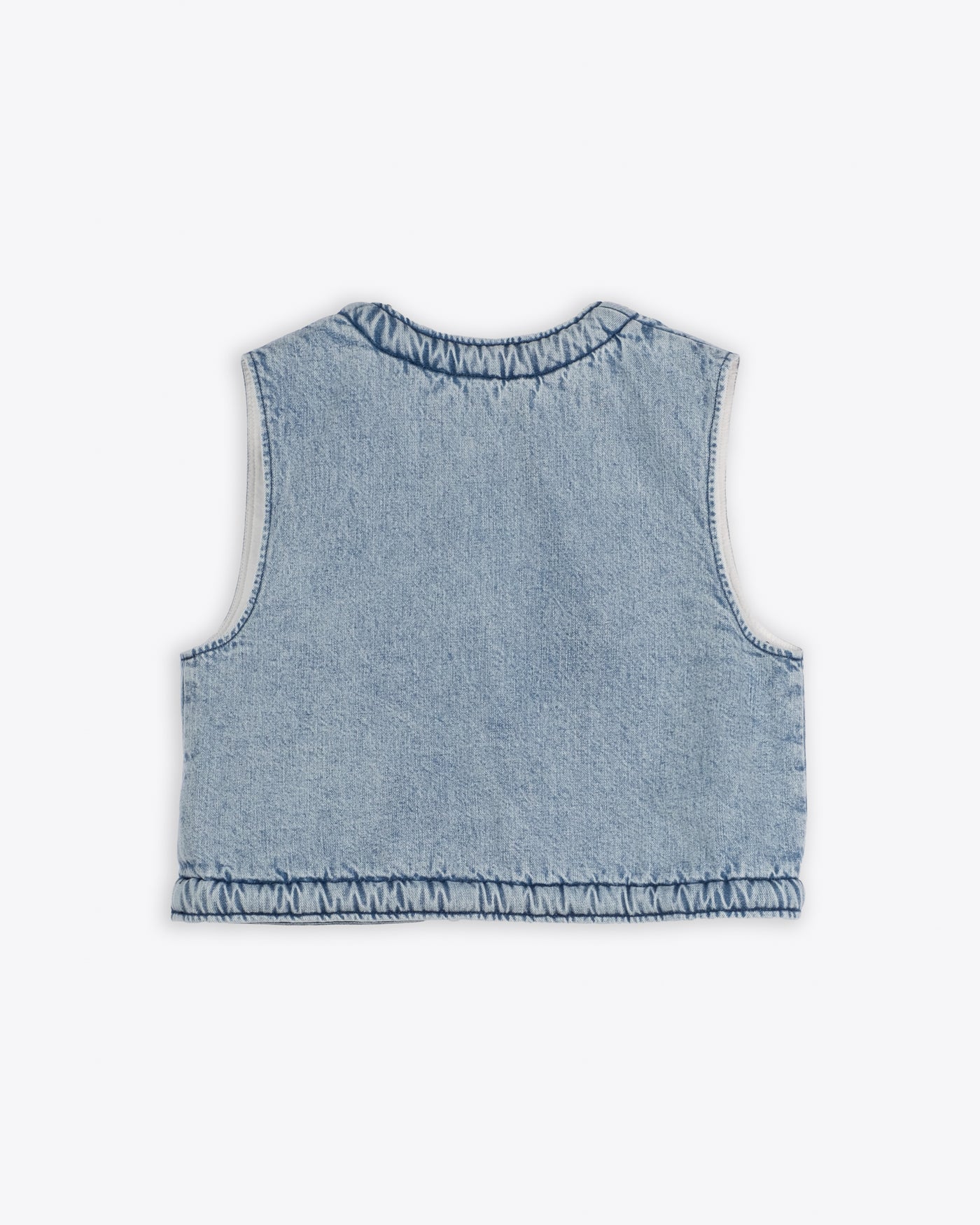 G.o.D Tsuki Vest Salt Lake Denim Blue