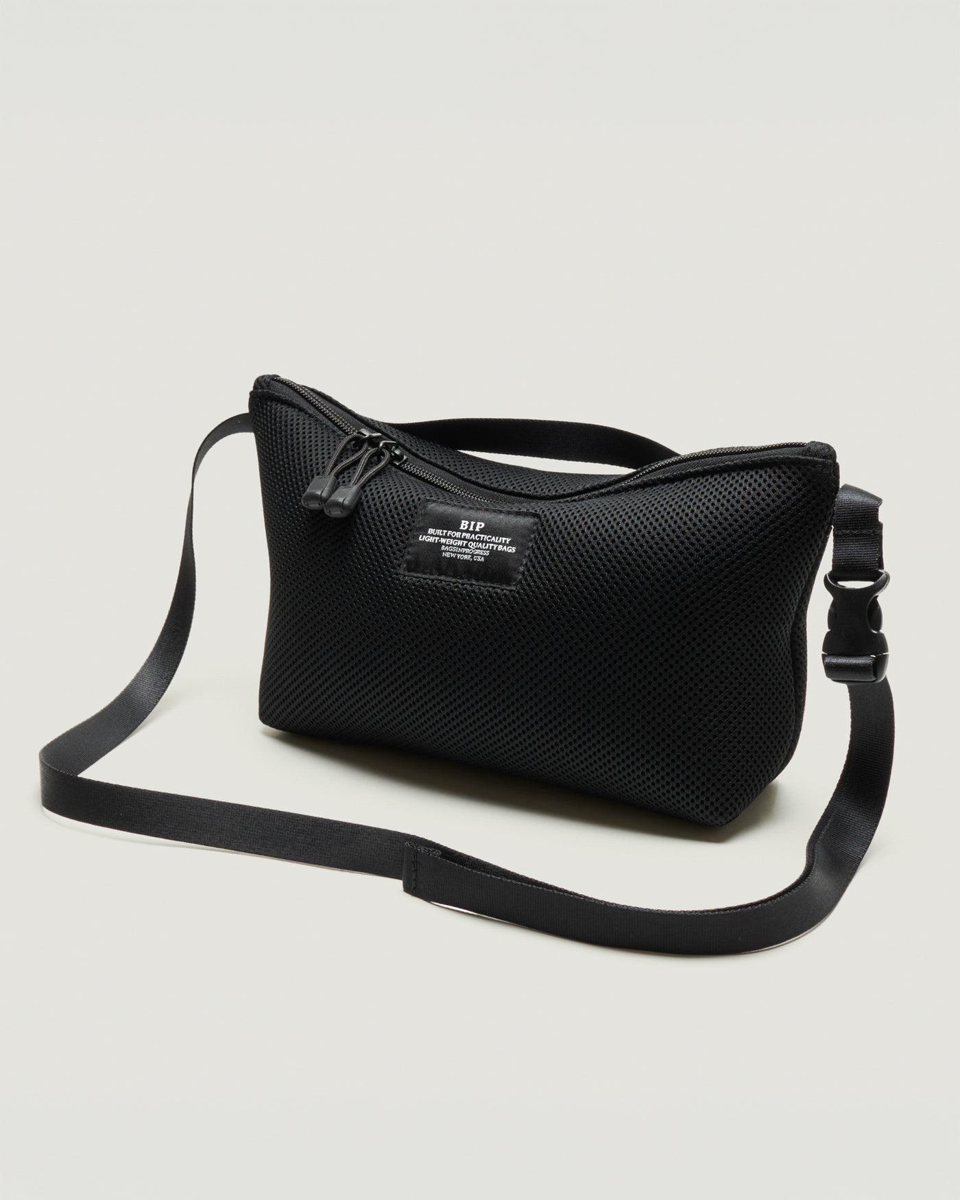 Fannypack Crossbody Double Mesh Black