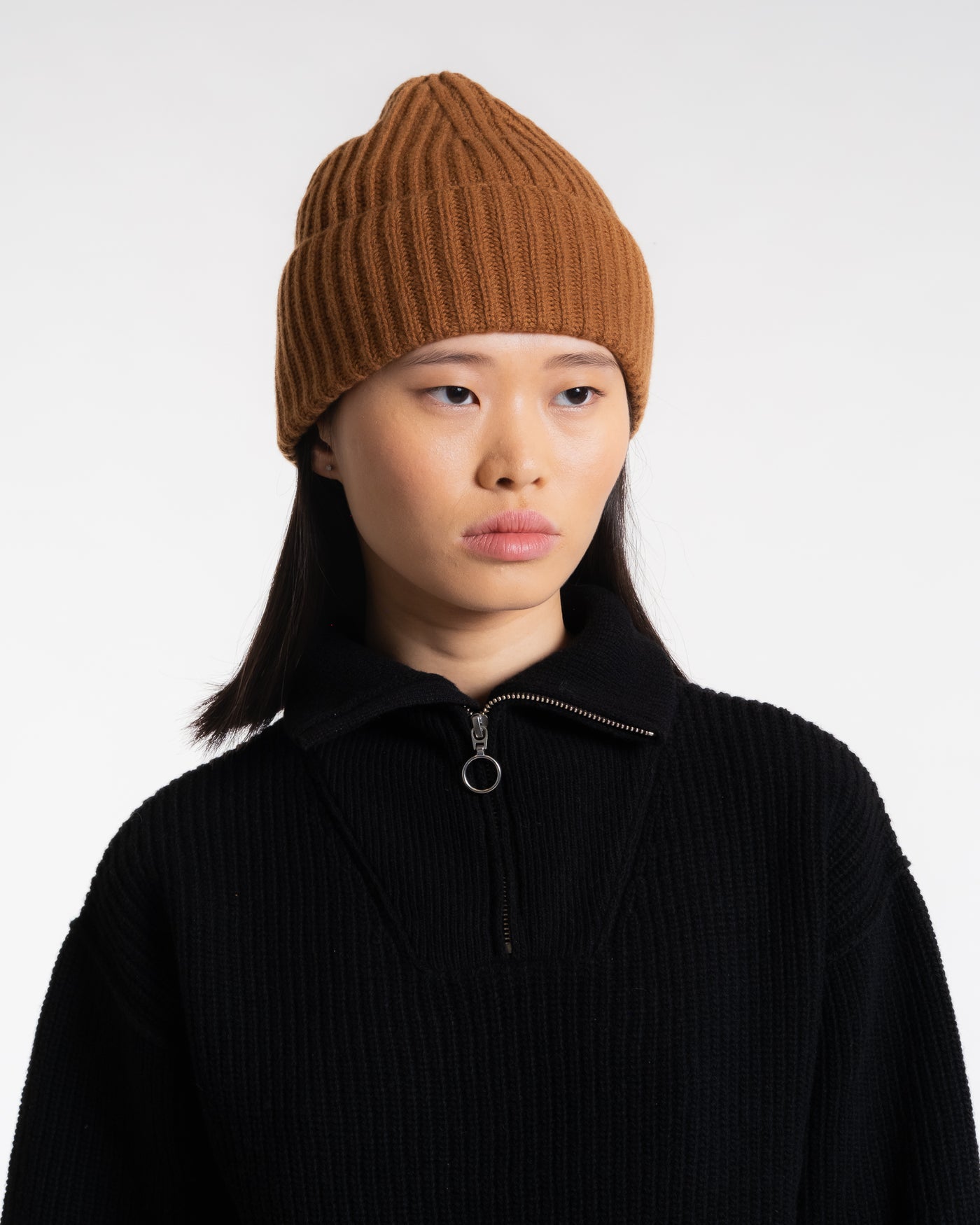 Wool Cashmere Beanie Capuccino