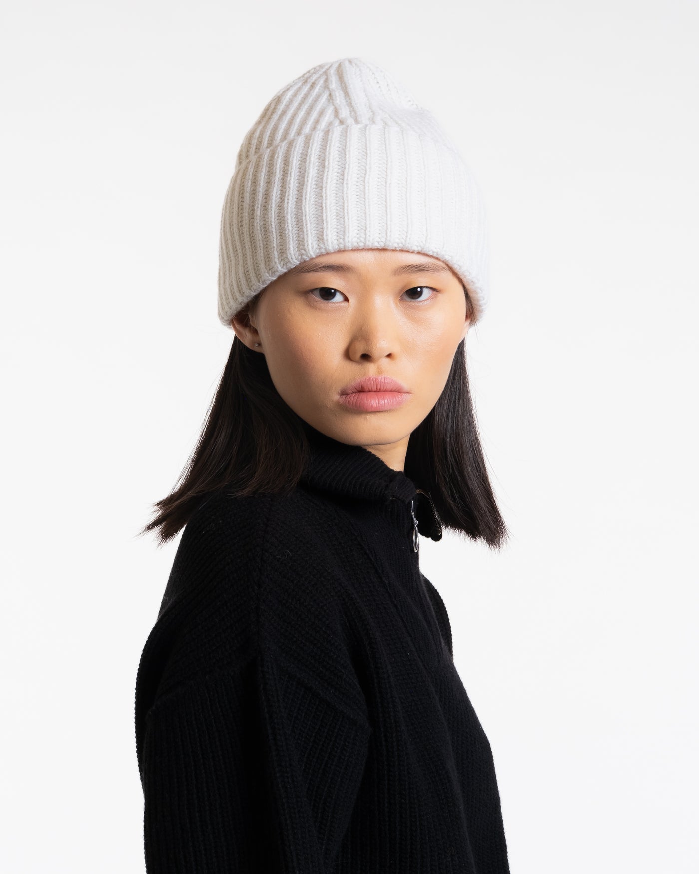 Wool Cashmere Beanie Cloud