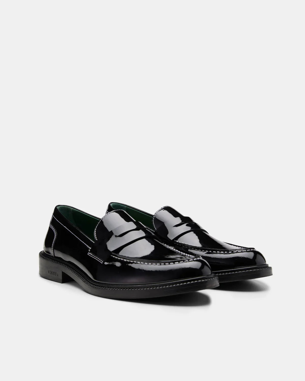 Vinny's Townee Penny Loafer Patent Leather Black