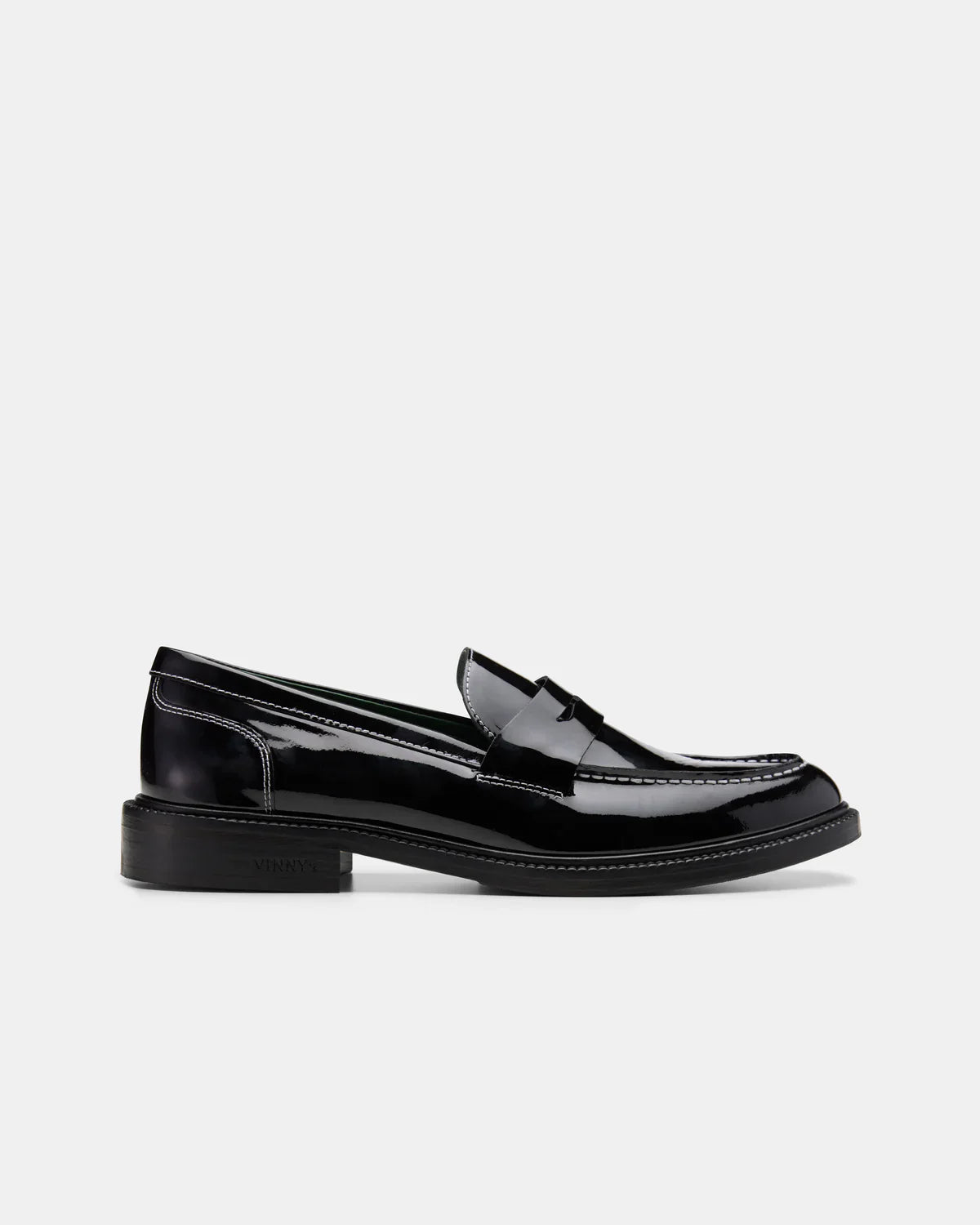 Vinny's Townee Penny Loafer Patent Leather Black