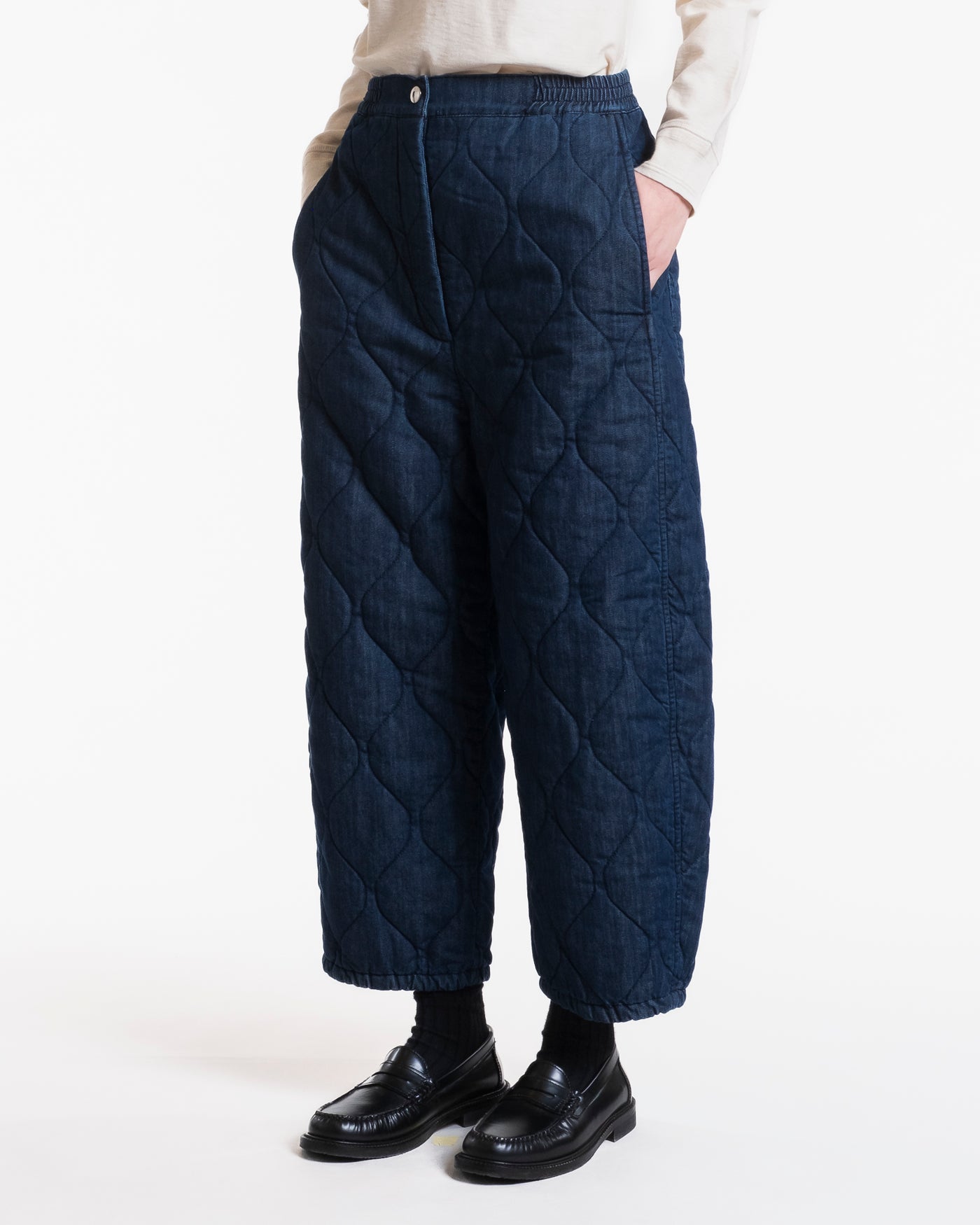 G.o.D Karate Pants Quilted Denim Indigo