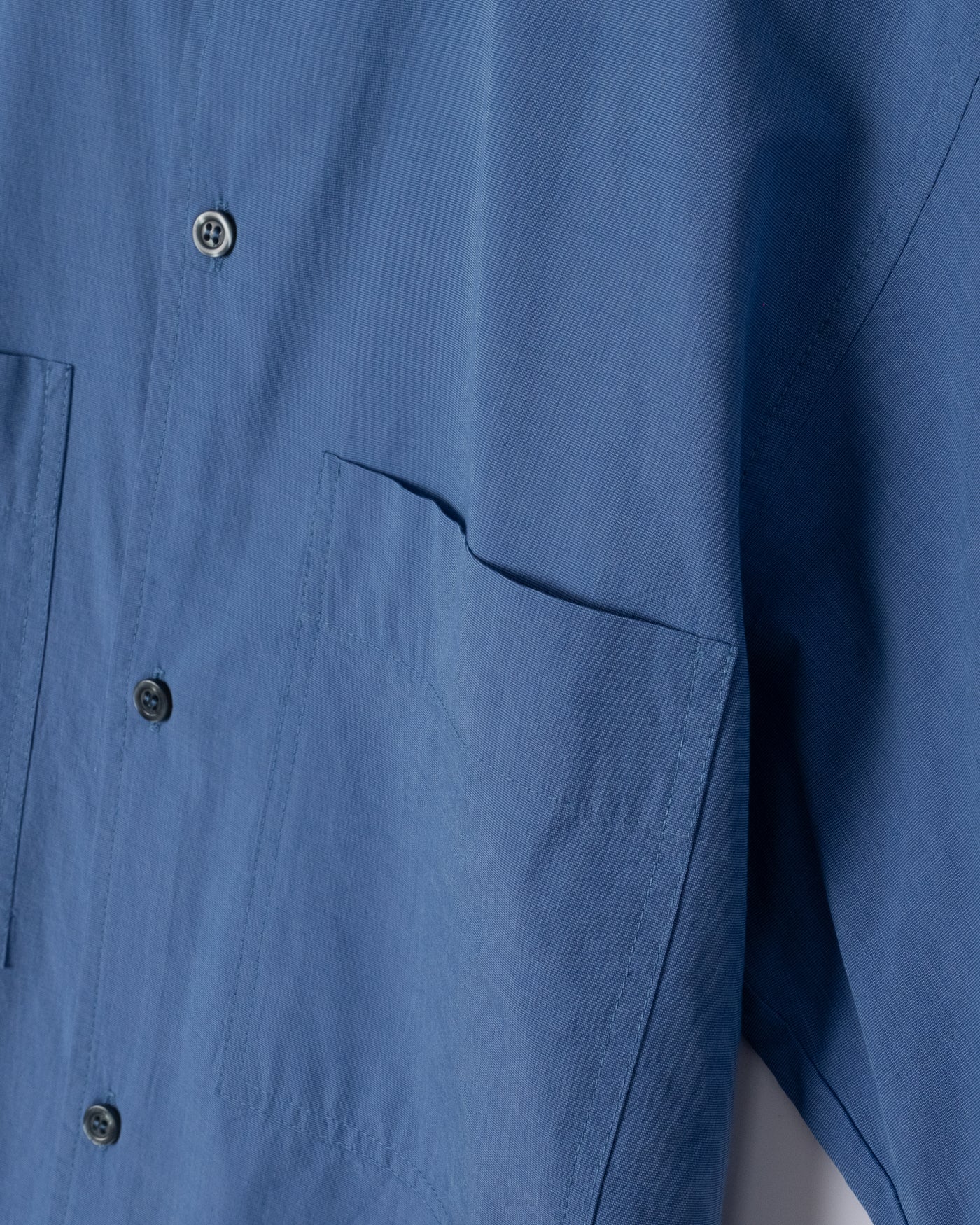 Okinawa Shirt Blue Sea Cotton Blue