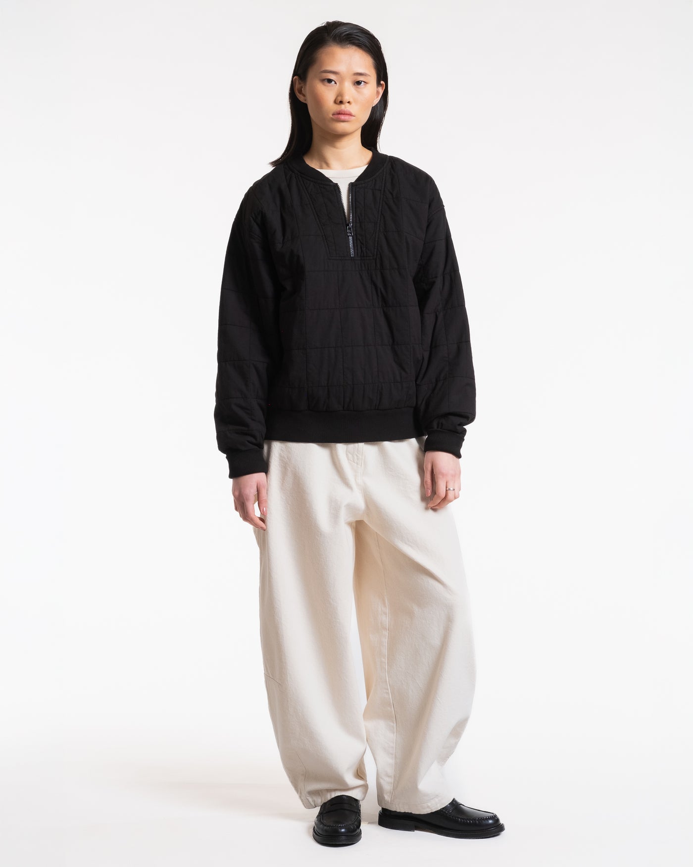 G.o.D Oslo Sweater Cotton Quilt Black