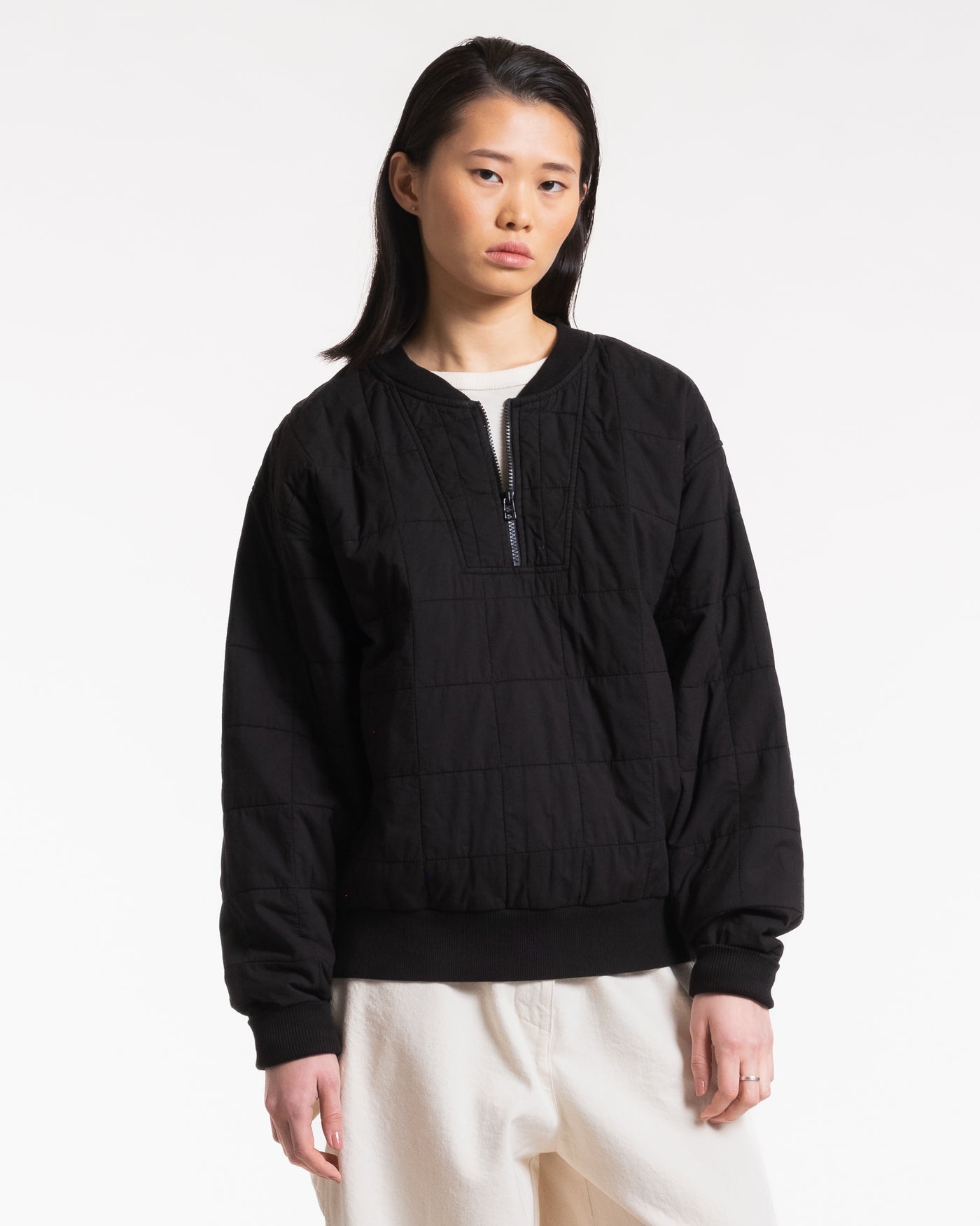 G.o.D Oslo Sweater Cotton Quilt Black