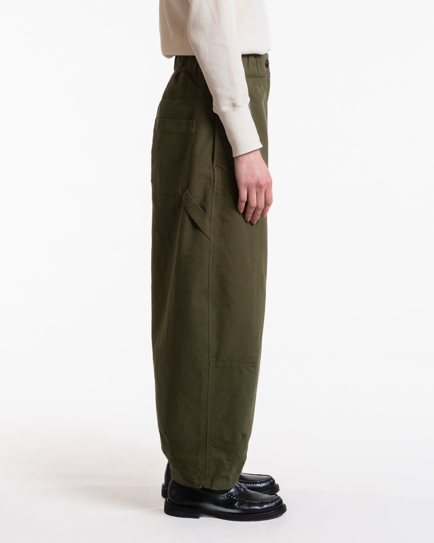 G.o.D Sultan Pants Nebraska Cotton Dark Olive