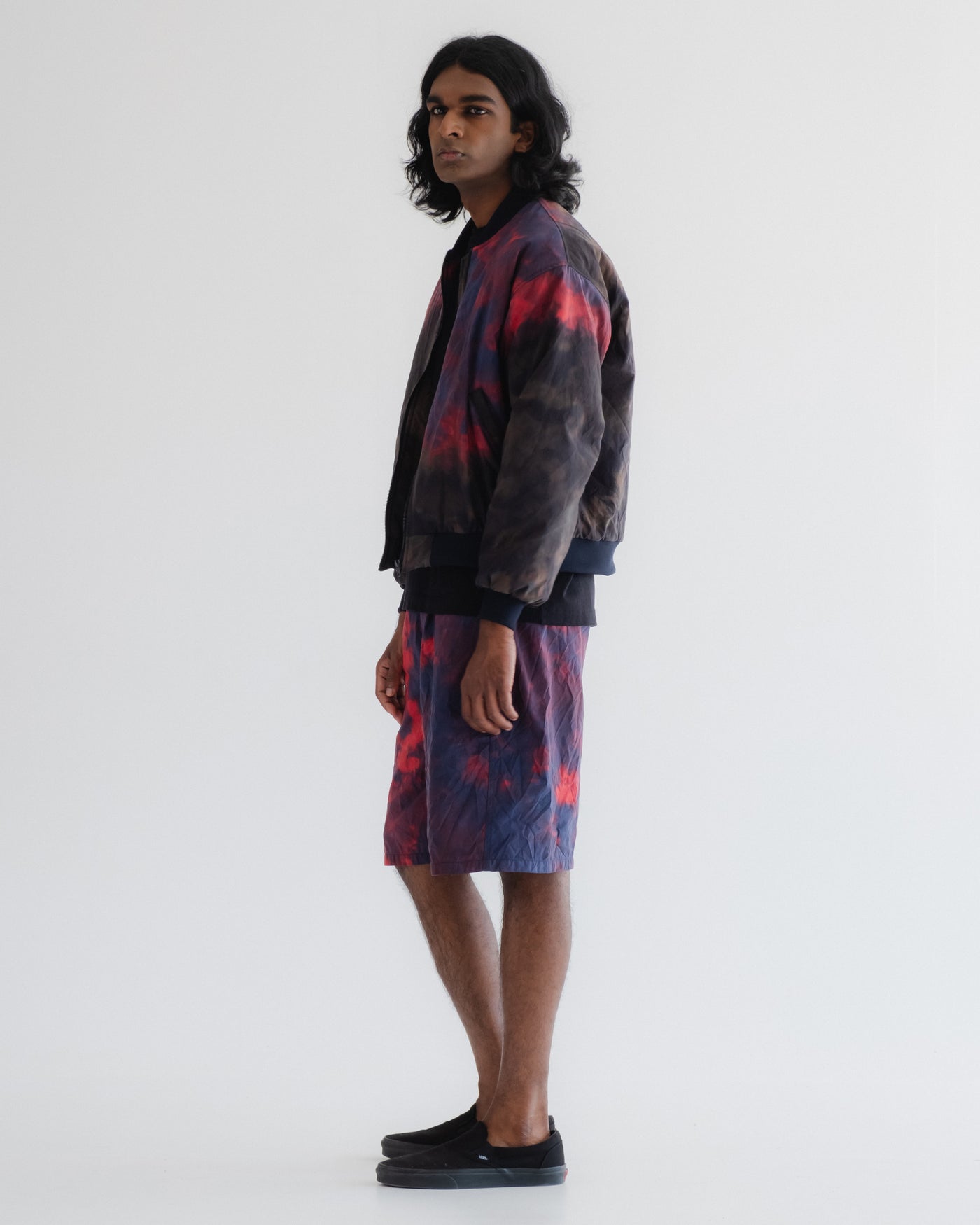 Bomber Tie Dye Nylon Coral