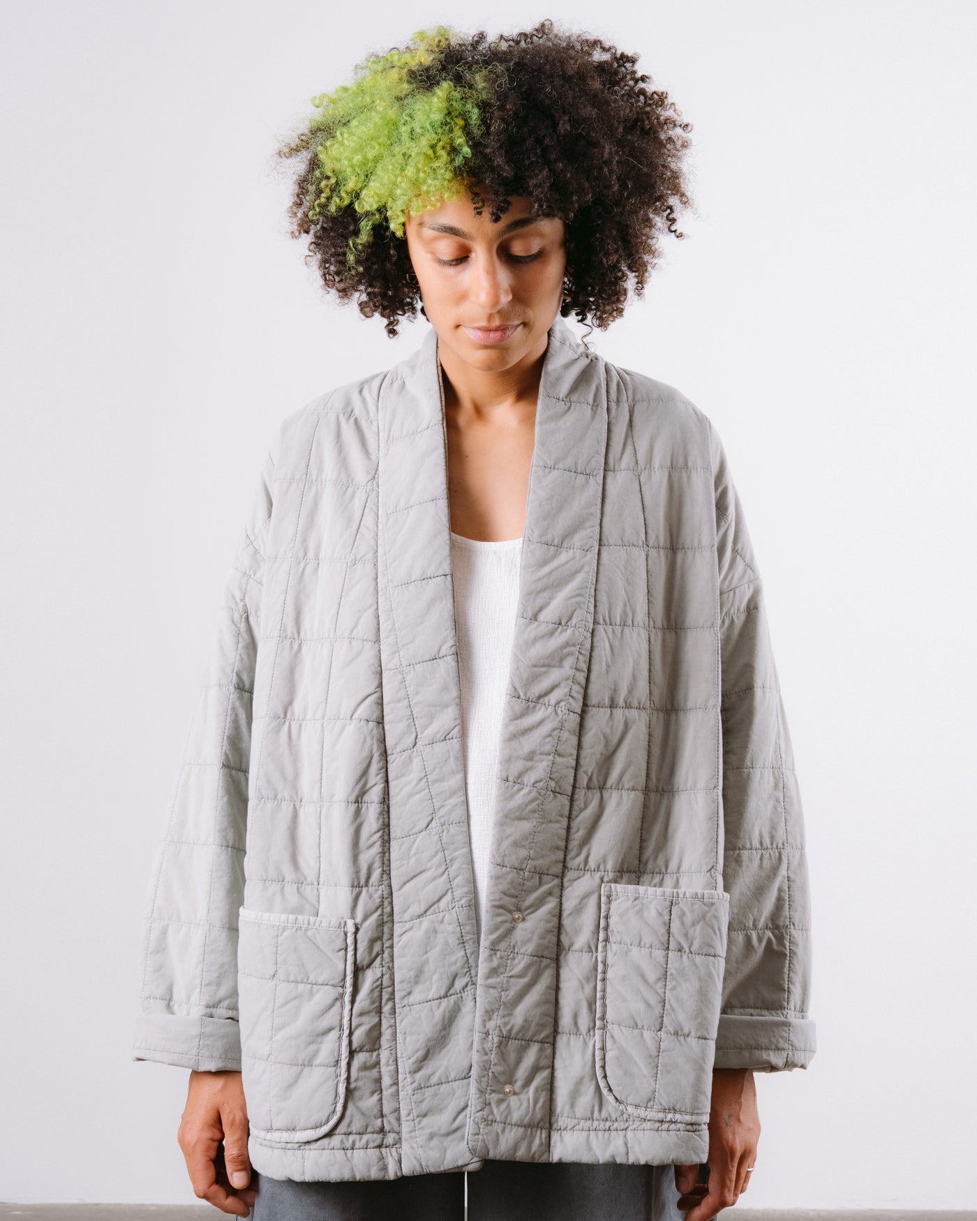 Edo Jacket Cotton Quilt Oyster