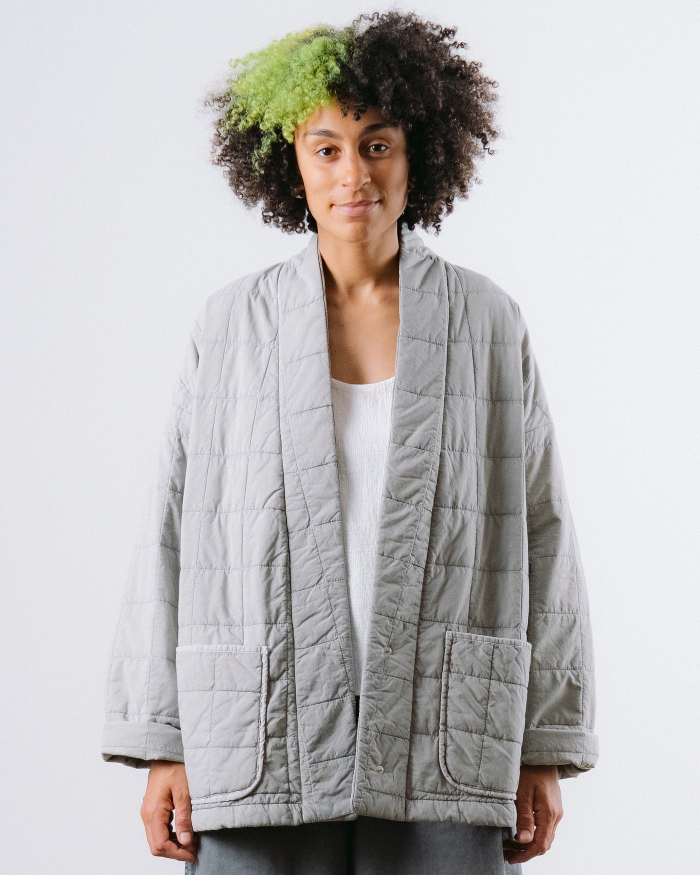 Edo Jacket Cotton Quilt Oyster