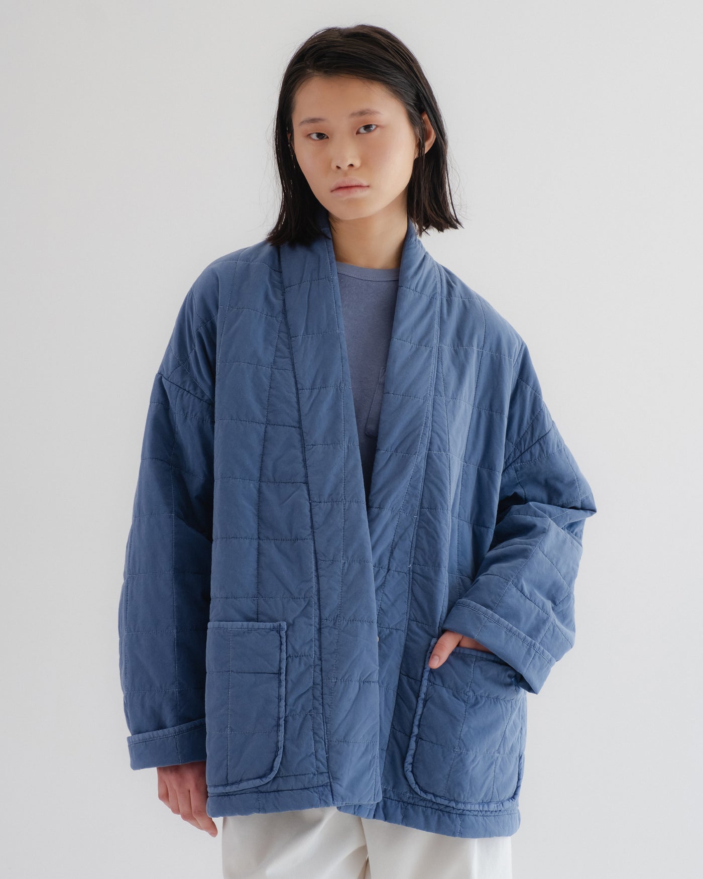 Edo Jacket Cotton Quilt Infinity Blue