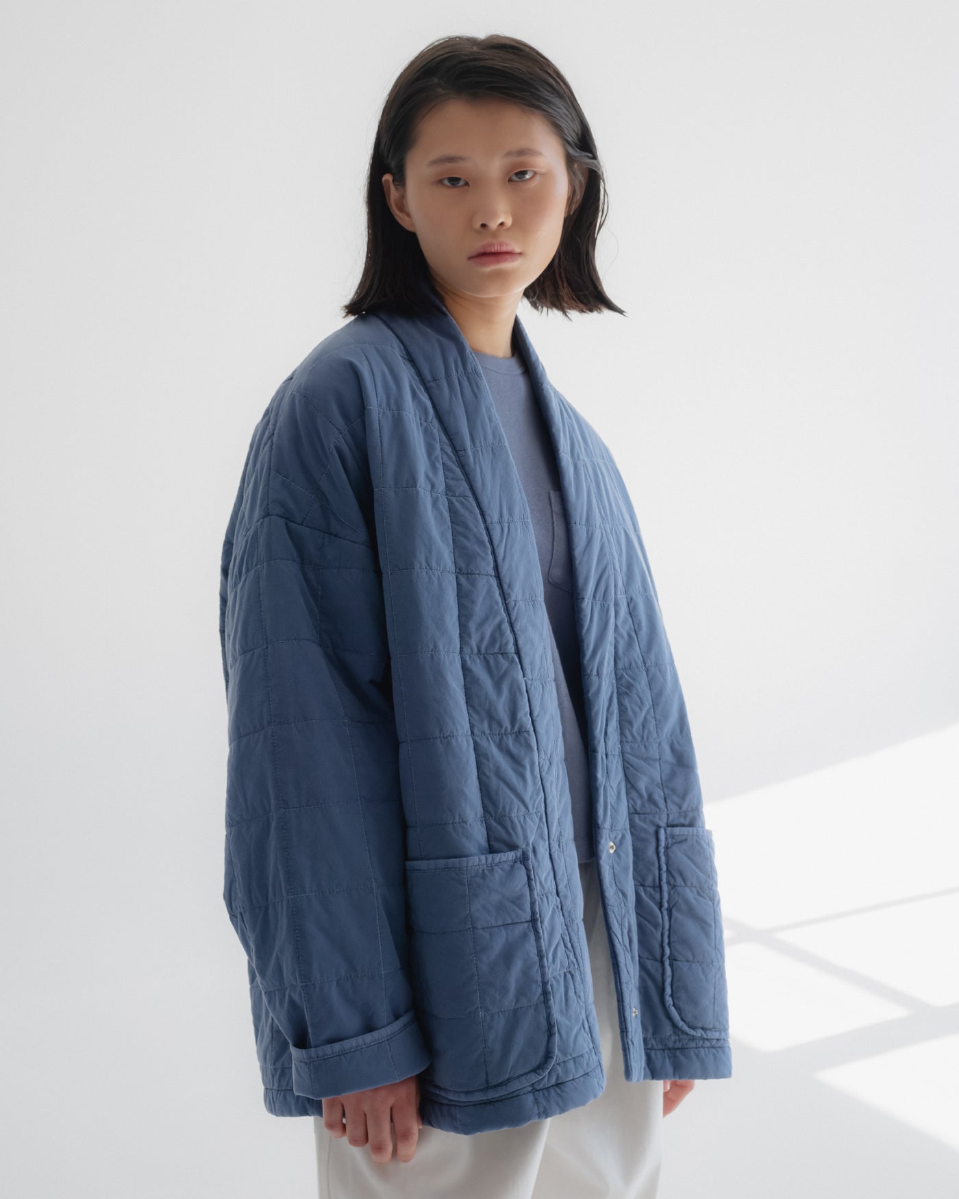 Edo Jacket Cotton Quilt Infinity Blue