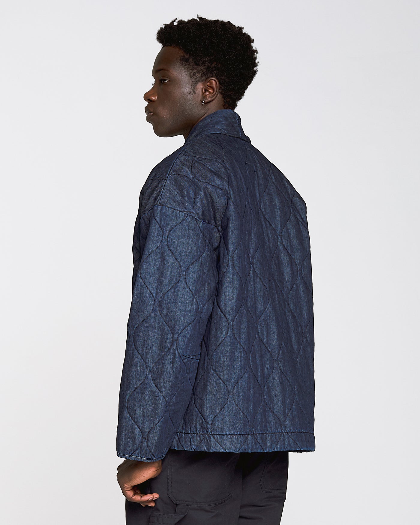 Edo Jacket Quilted Denim Indigo