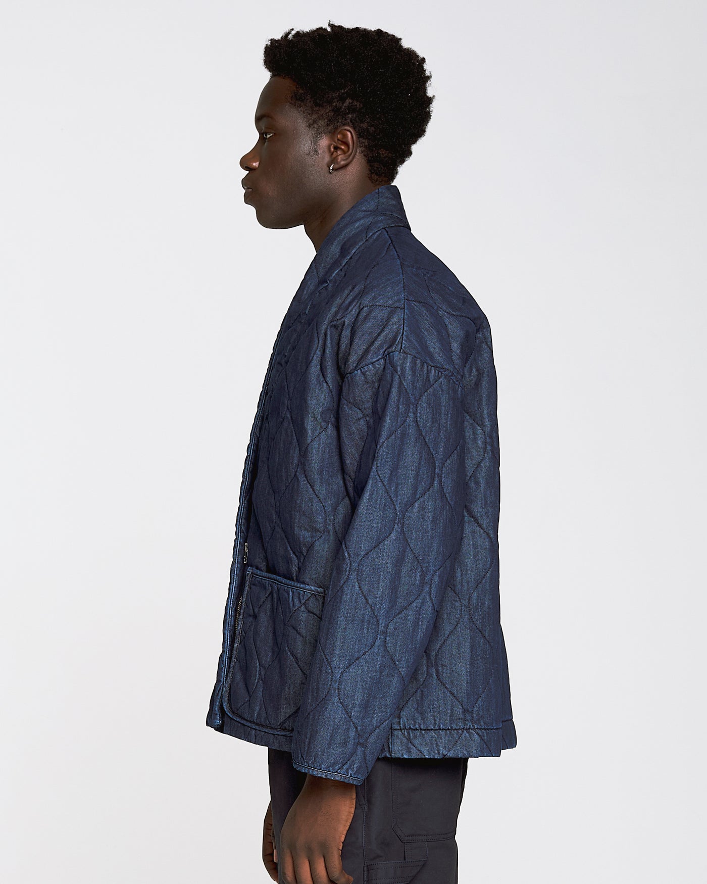 Edo Jacket Quilted Denim Indigo