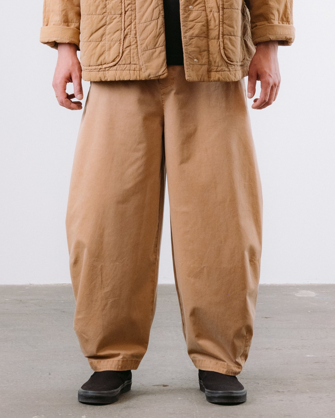 Sultan Pants Fine Broken Twill Almond