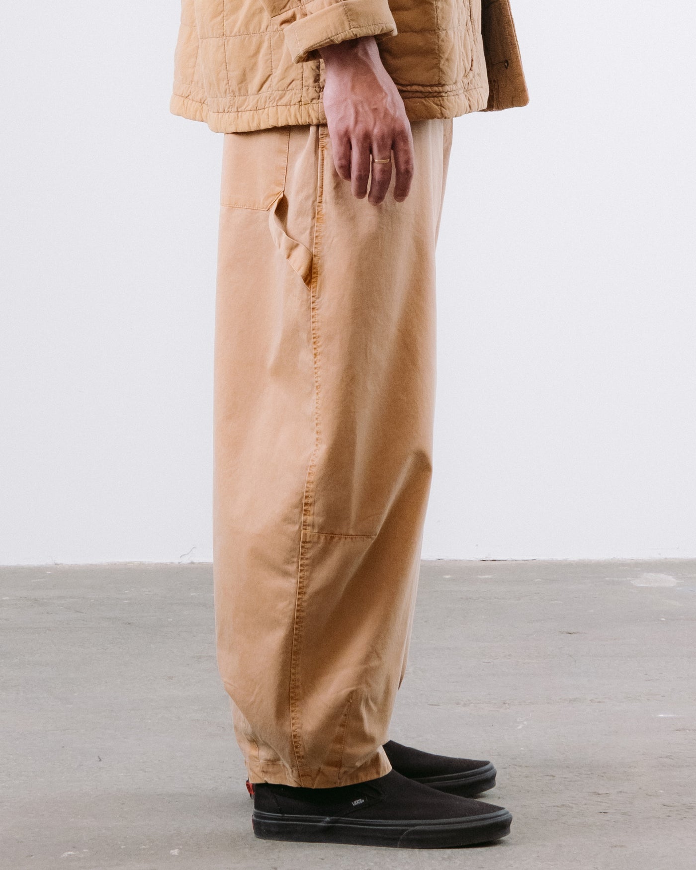 Sultan Pants Fine Broken Twill Almond