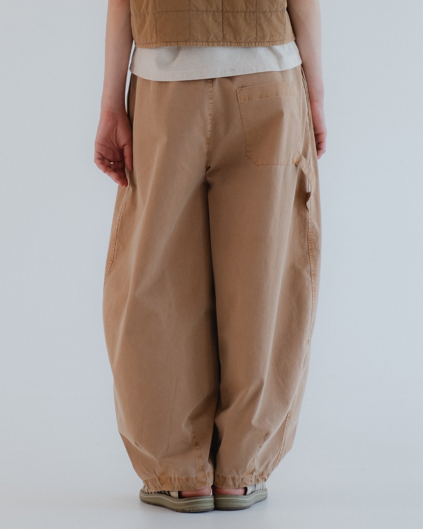 Sultan Pants Fine Broken Twill Almond