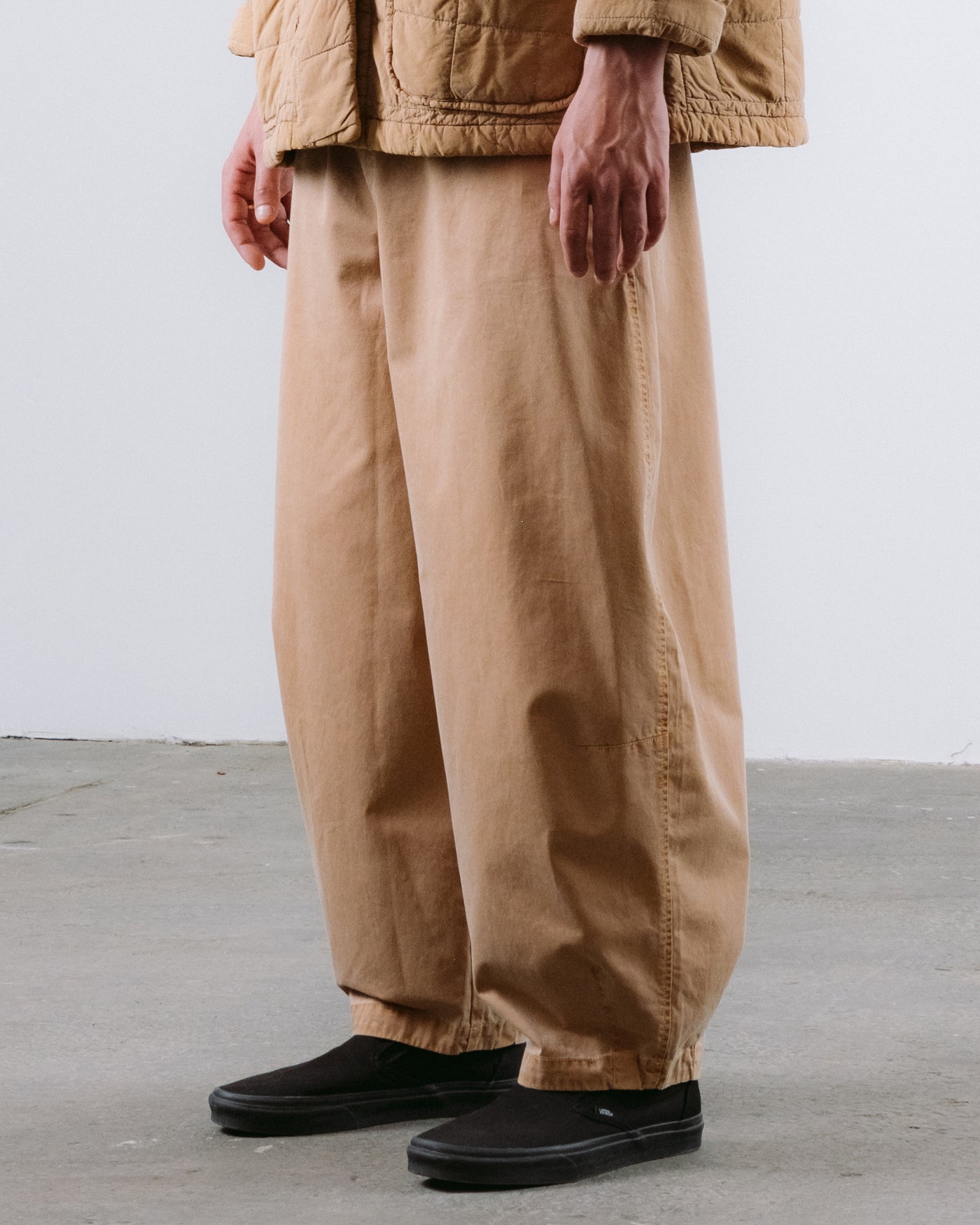 Sultan Pants Fine Broken Twill Almond