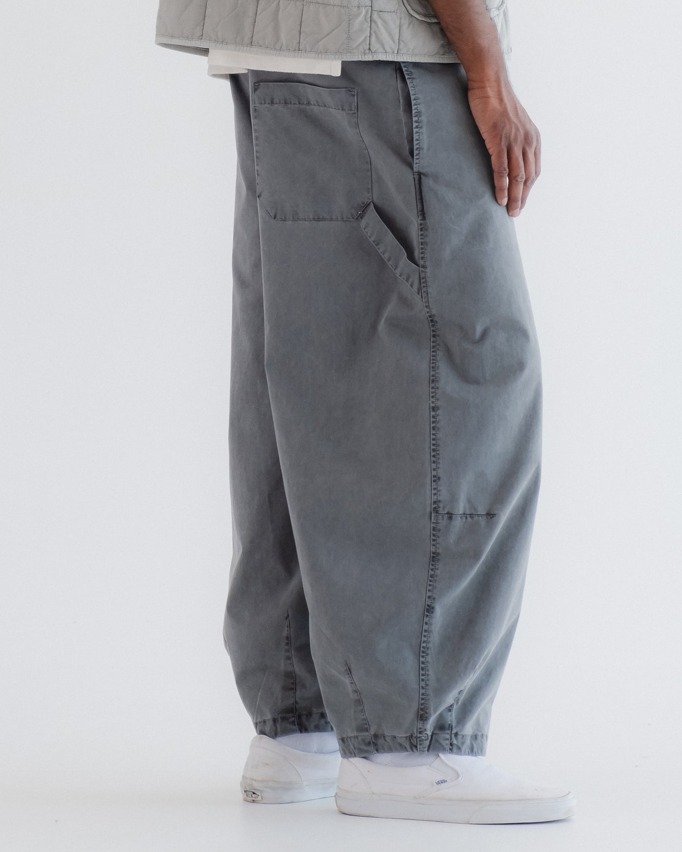 Sultan Pants Fine Broken Twill Asphalt