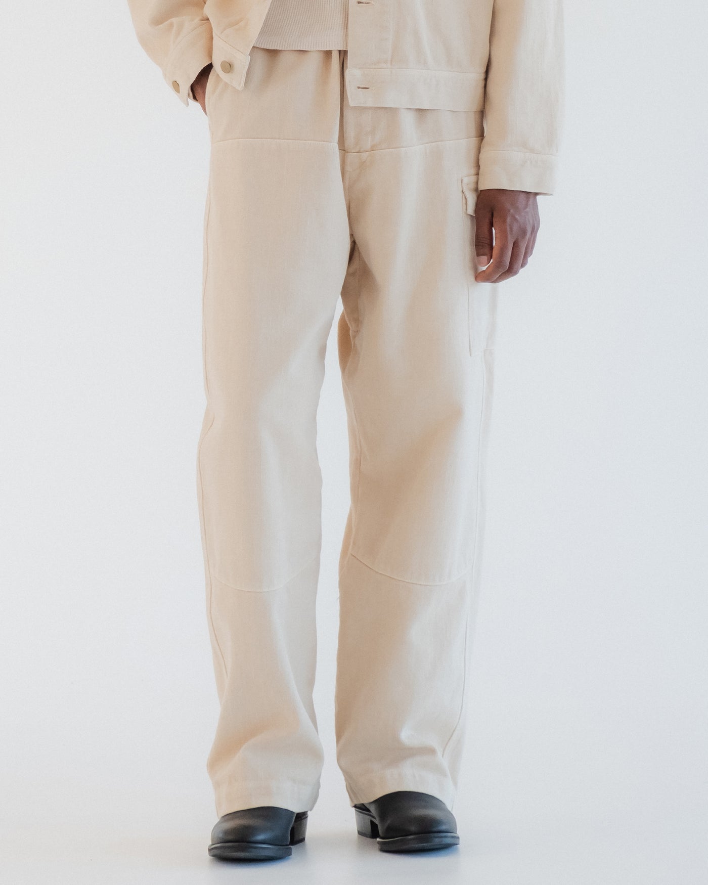 Cargo Pants Obi Cotton Cement