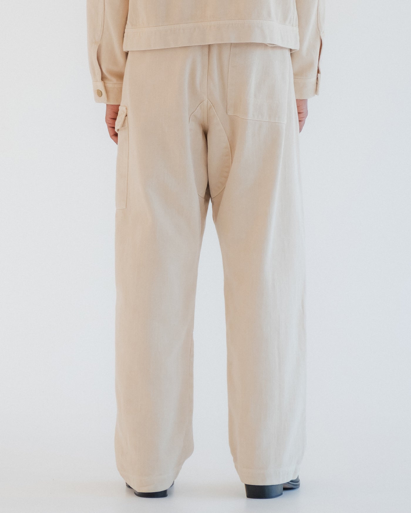 Cargo Pants Obi Cotton Cement