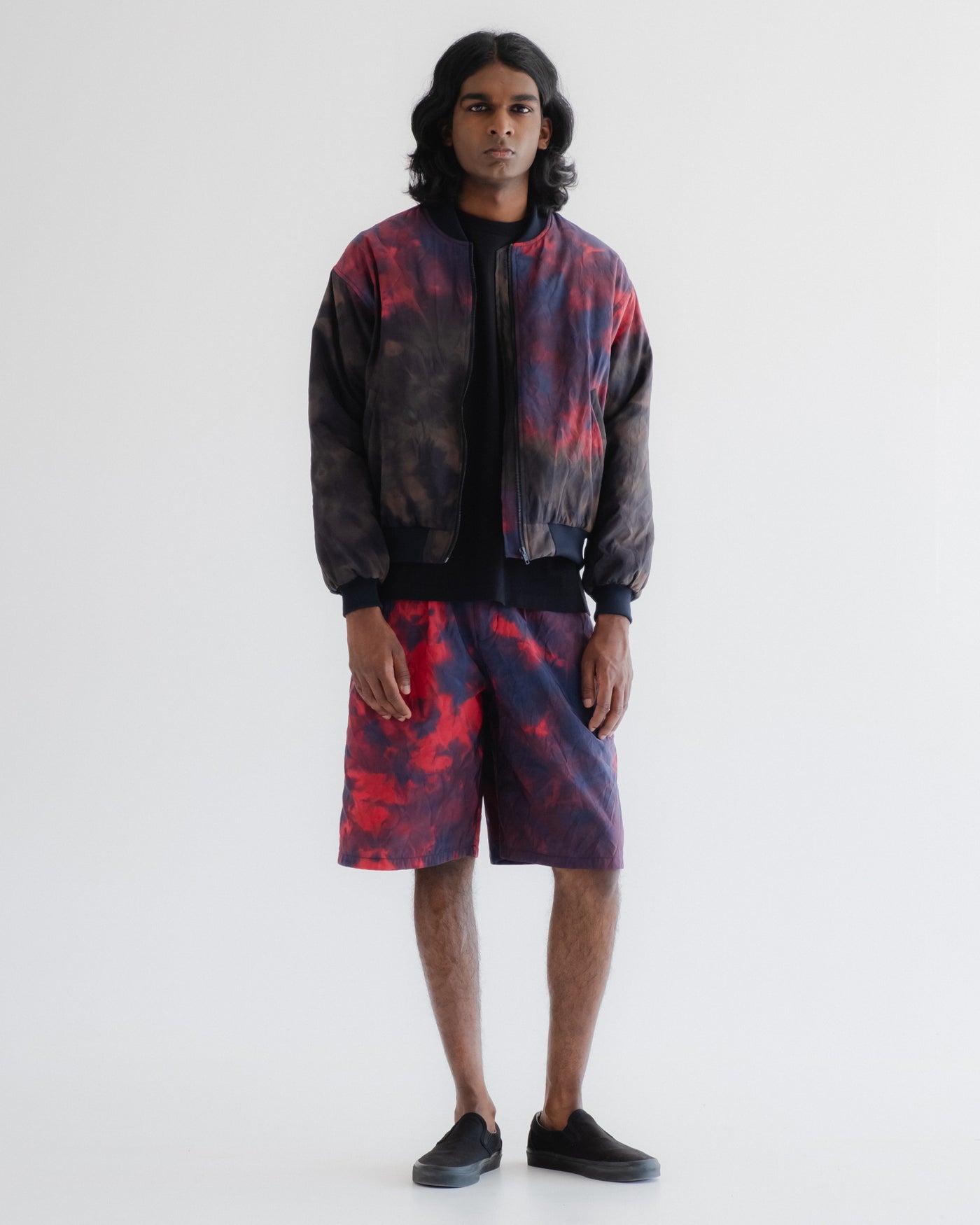 Bermuda Tie Dye Nylon Coral