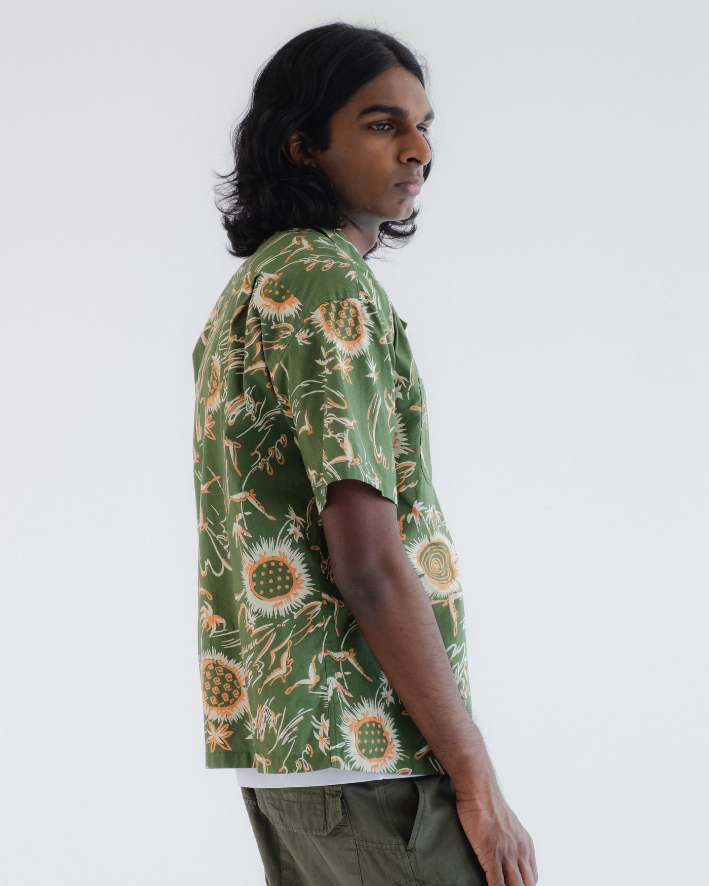 Aloha Shirt Casa Print Green