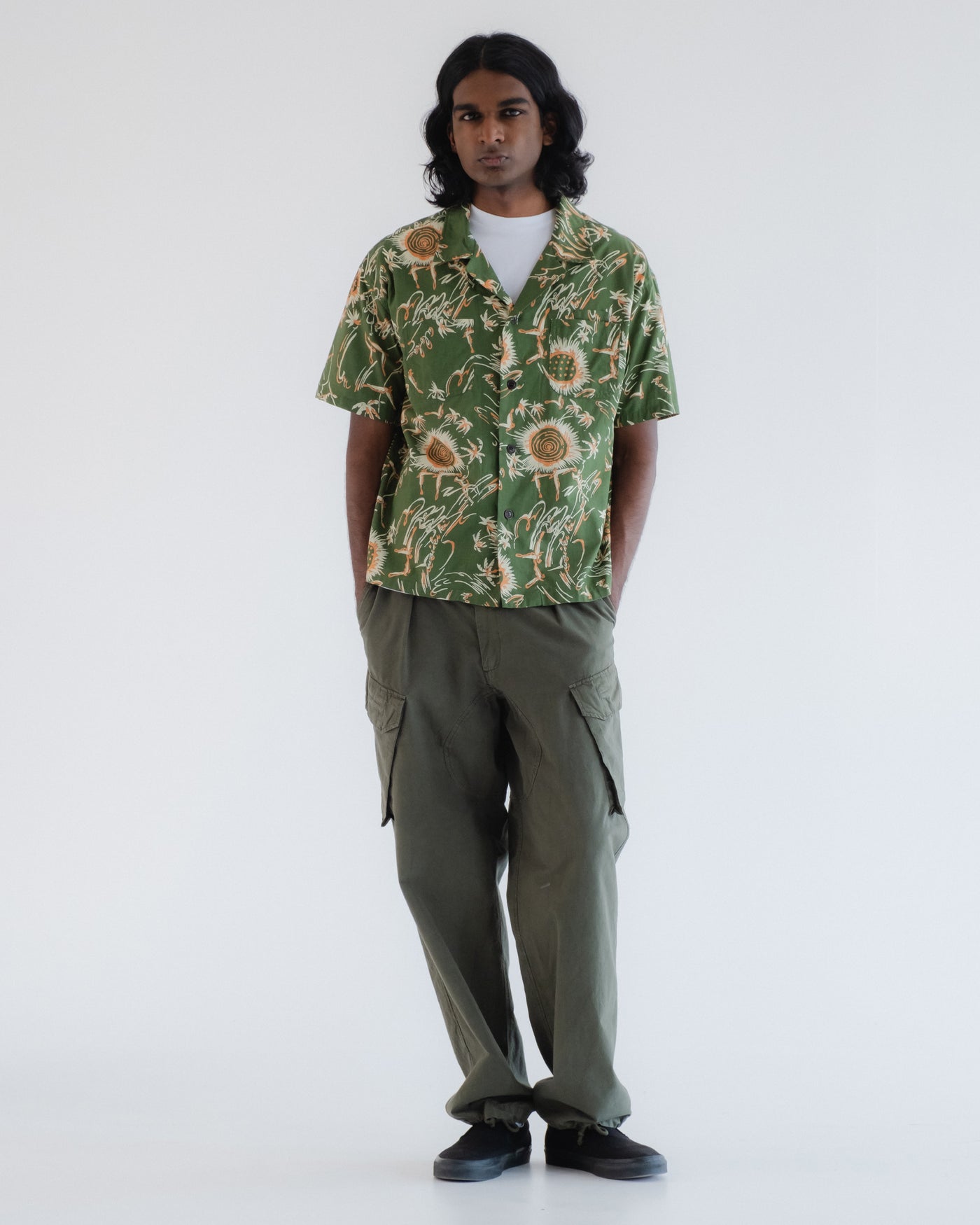 Aloha Shirt Casa Print Green