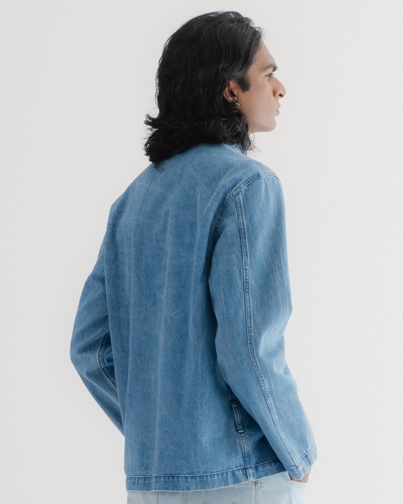 Fisherman Shirt Delhi Denim Bleach Wash