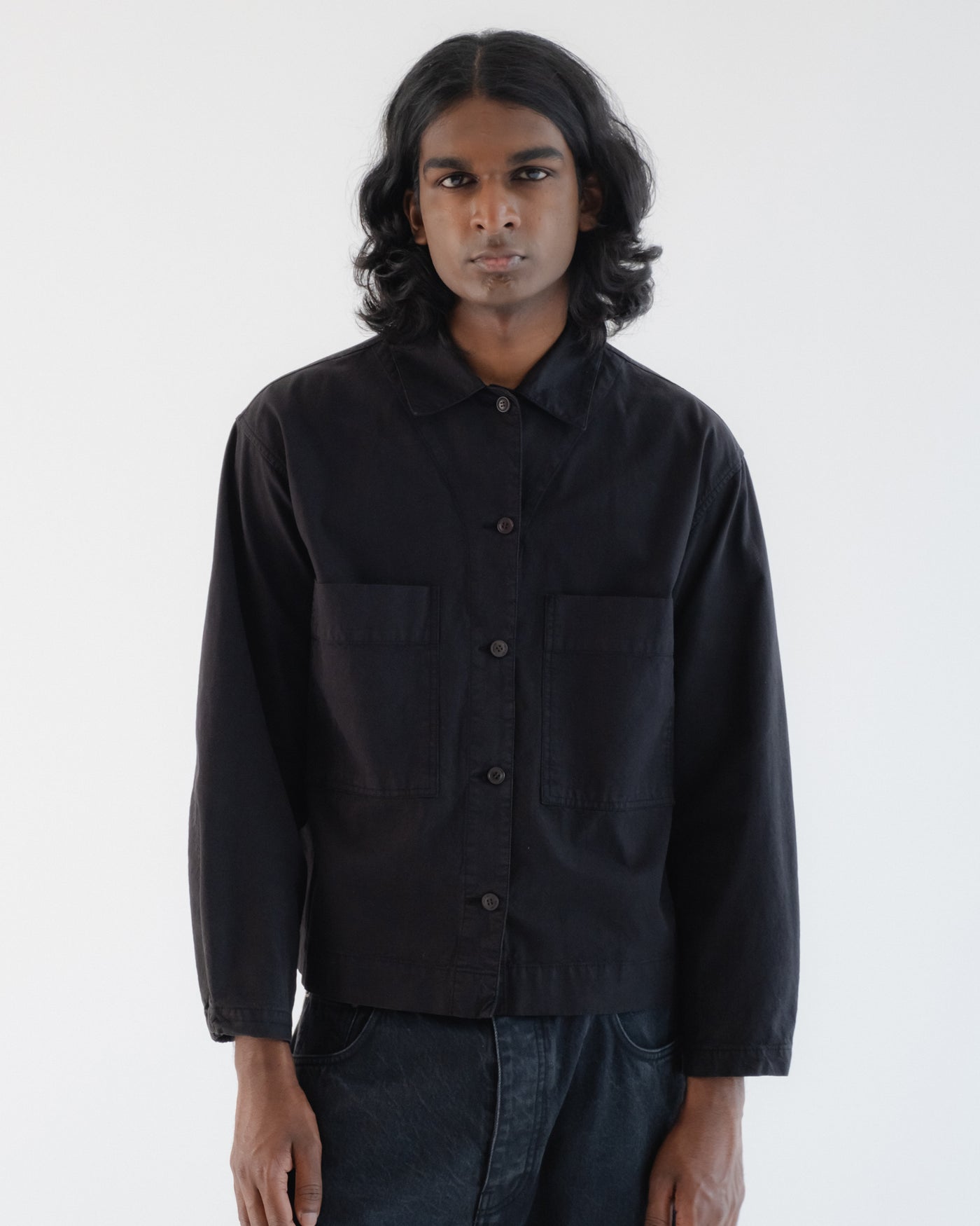 Picasso Shirt Cotton Linen Black