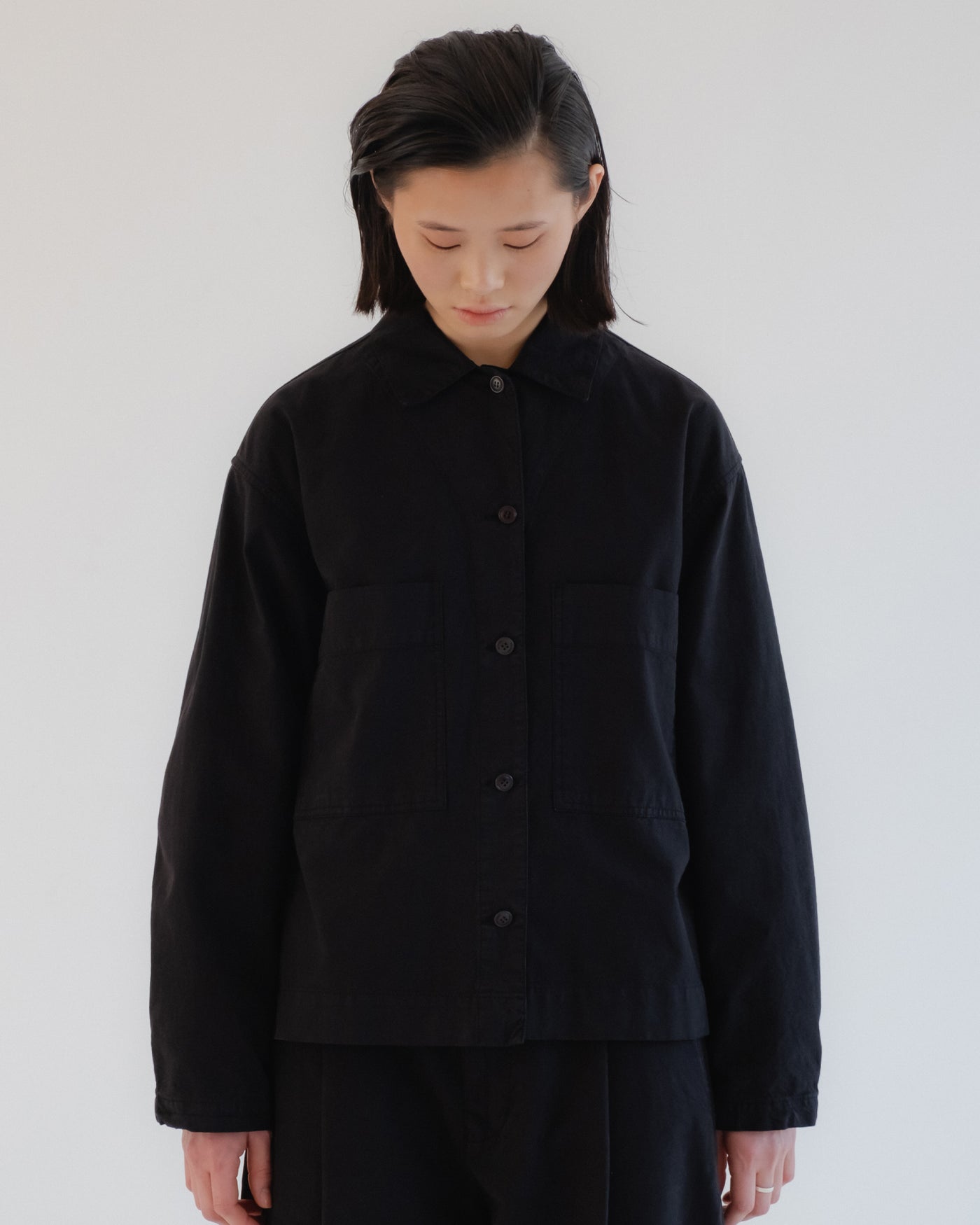 Picasso Shirt Cotton Linen Black