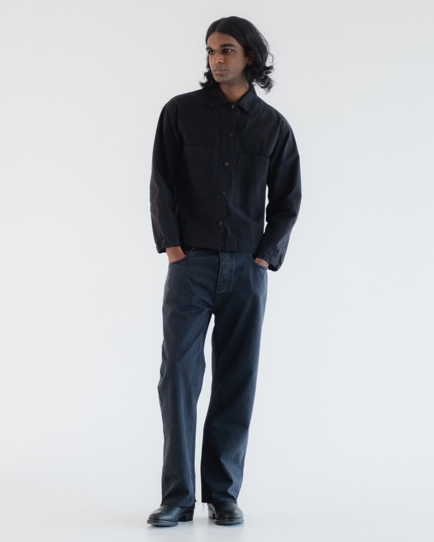 Picasso Shirt Cotton Linen Black