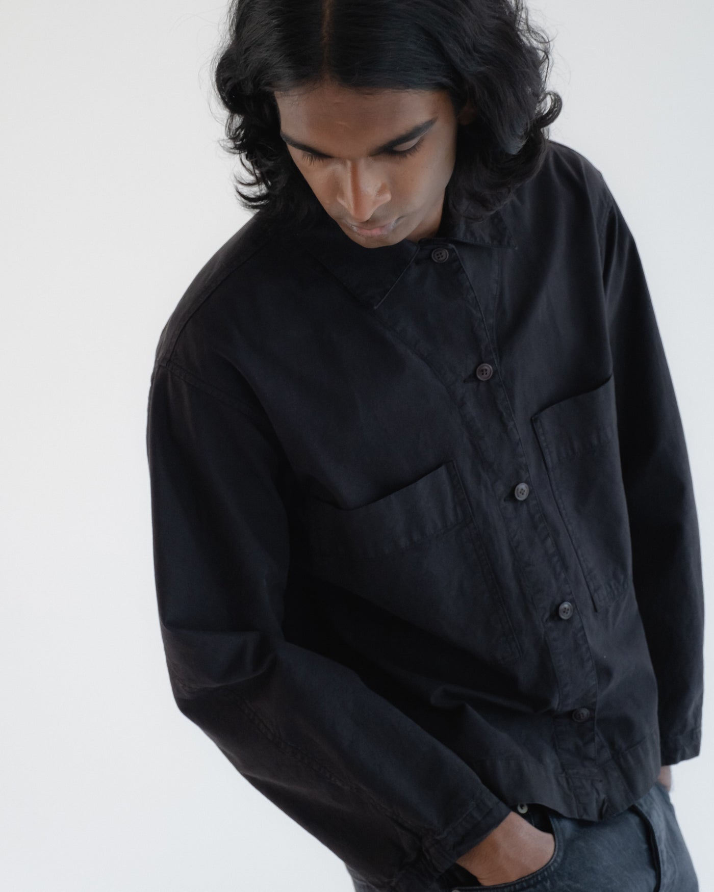 Picasso Shirt Cotton Linen Black