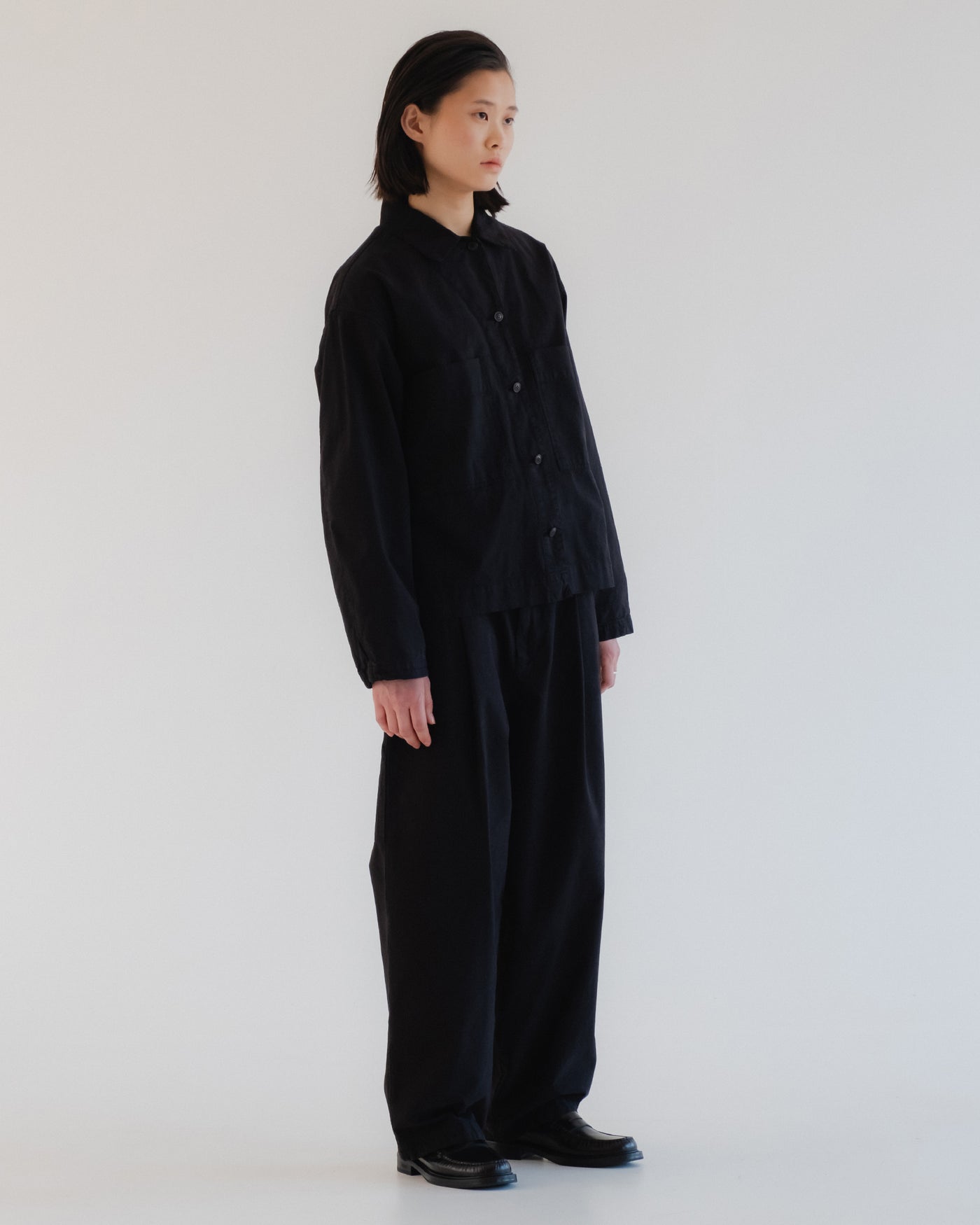 Picasso Shirt Cotton Linen Black