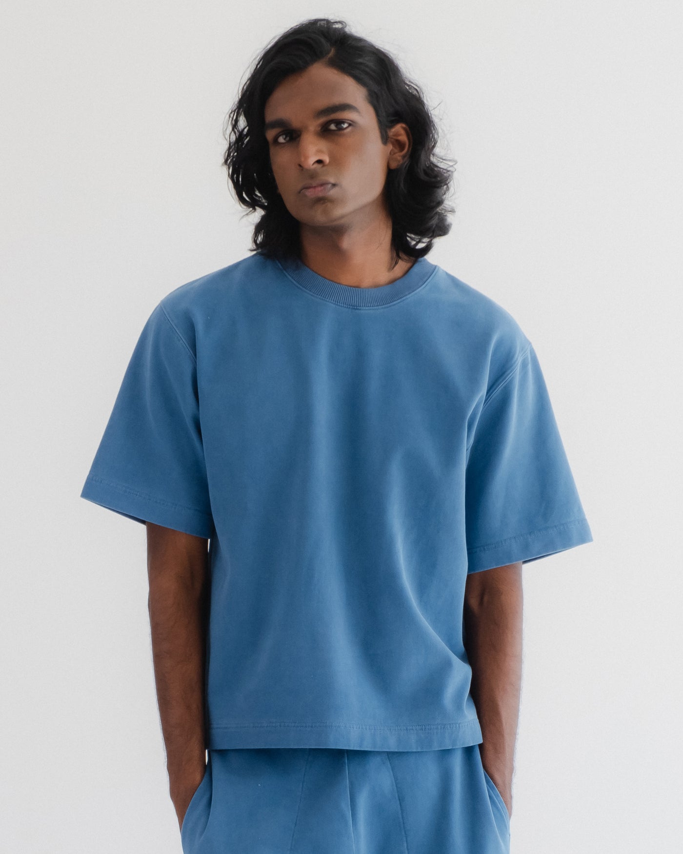 Power T Twill Jersey Gaz Blue