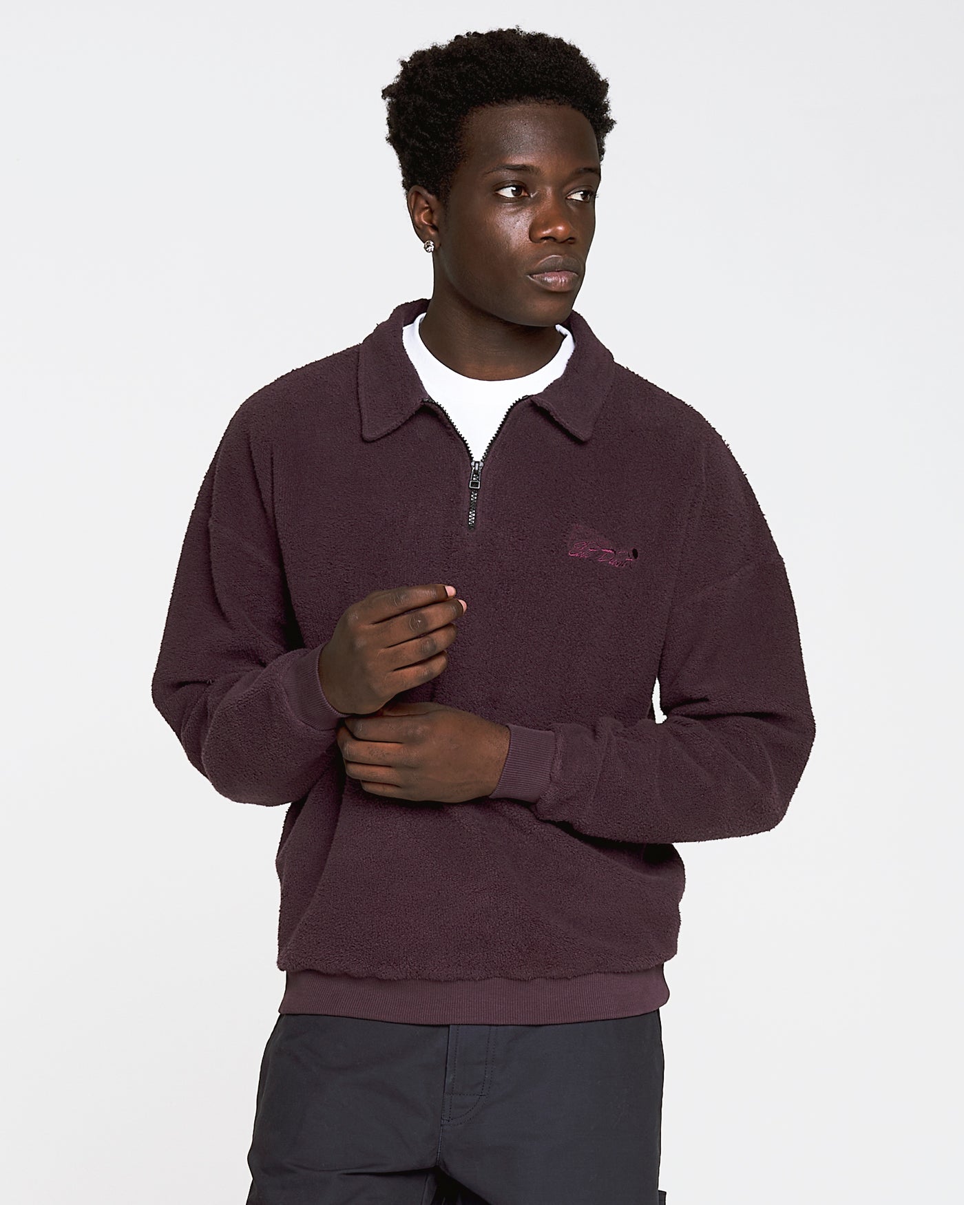 Nevada Sweater Basic Cotton Fleece Mauve