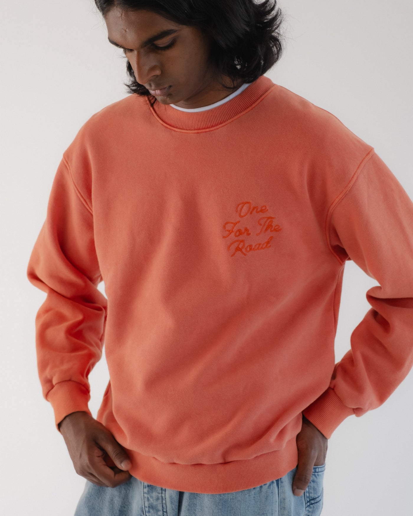 Detroit Sweater Basic Fleece Tangerine