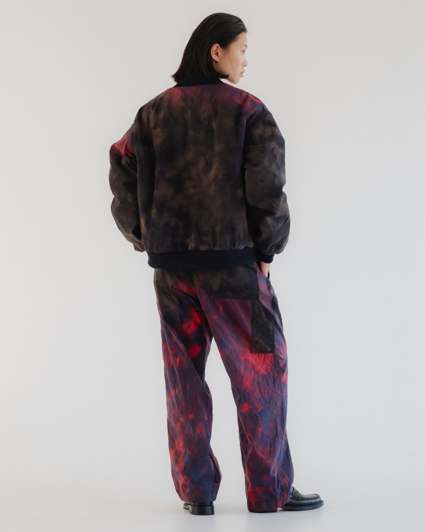 G.o.D Ambassador Pants Tie Dye Nylon Coral