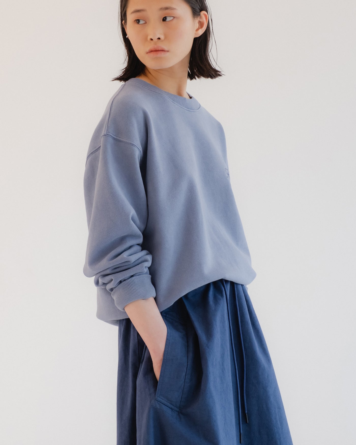 G.o.D Meadow Skirt Cotton Linen Infinity Blue