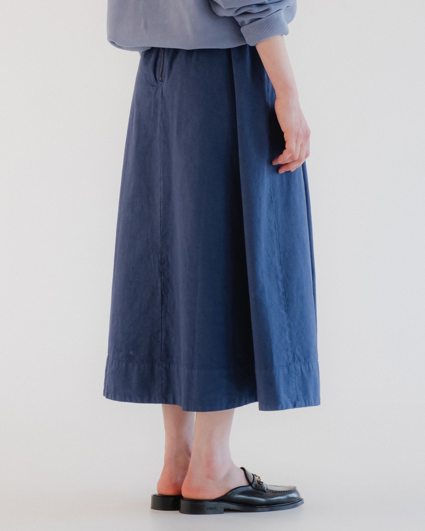 G.o.D Meadow Skirt Cotton Linen Infinity Blue