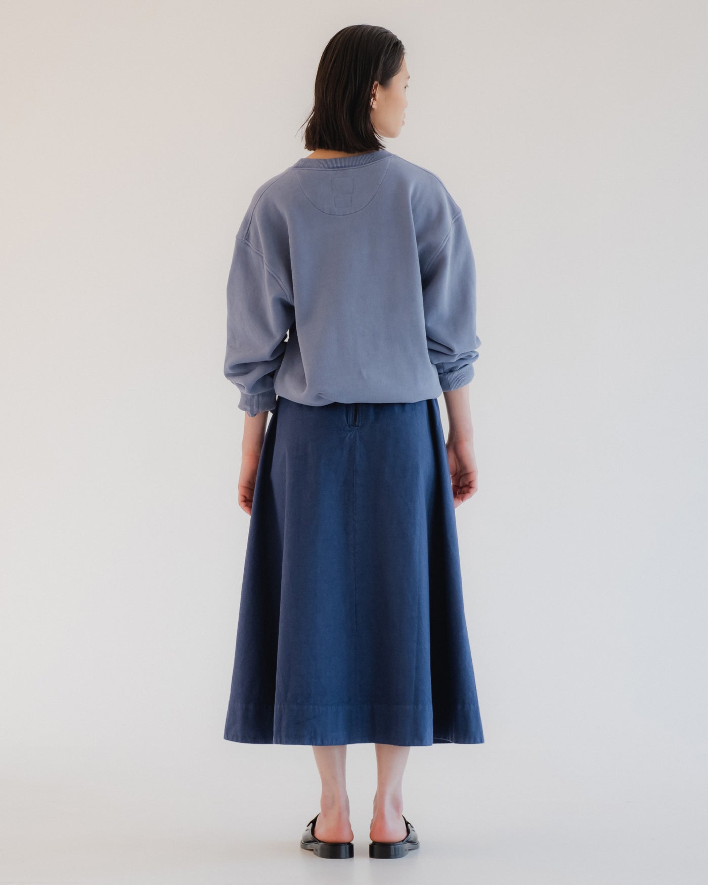 G.o.D Meadow Skirt Cotton Linen Infinity Blue