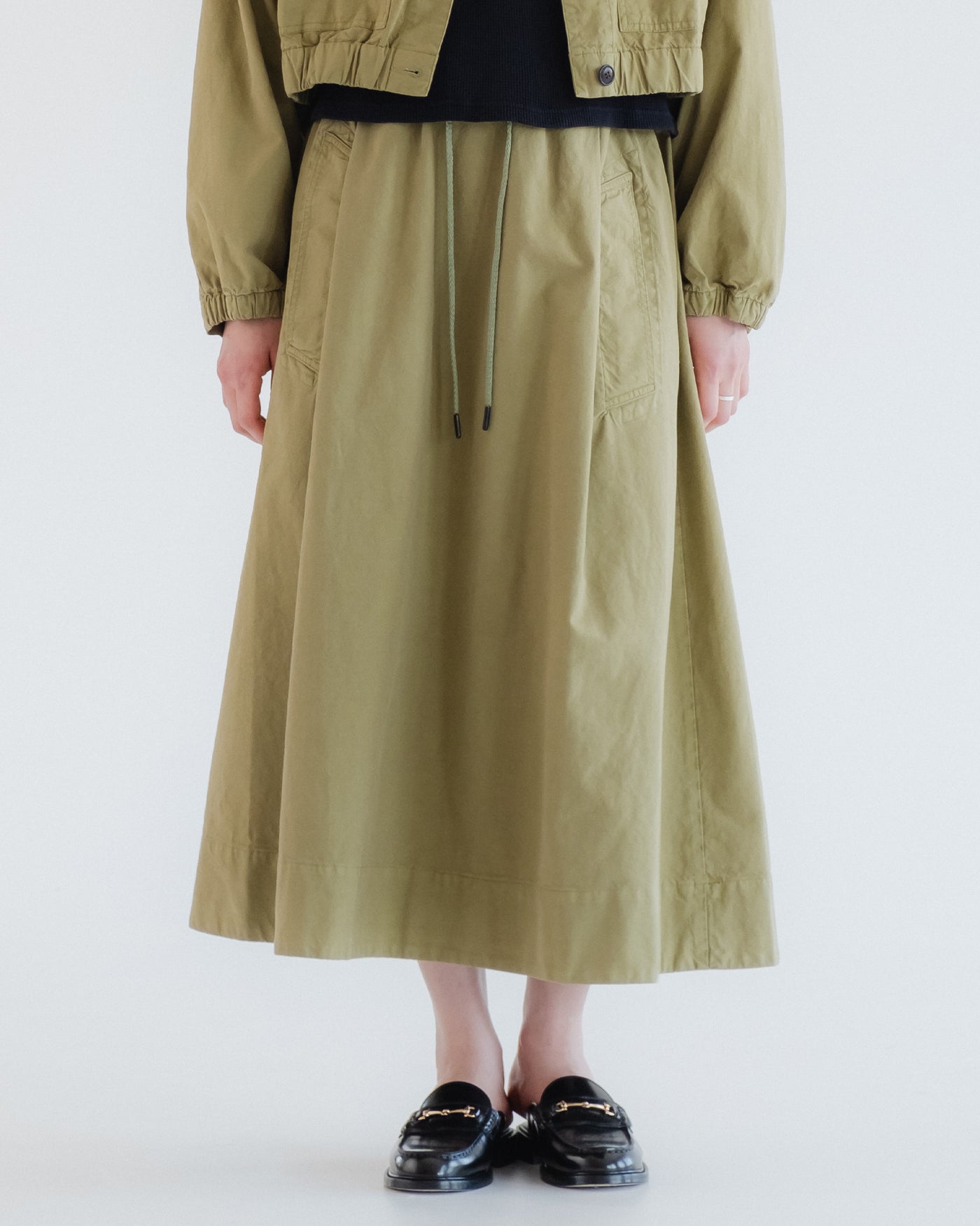 G.o.D Meadow Skirt Cotton Linen Cedar