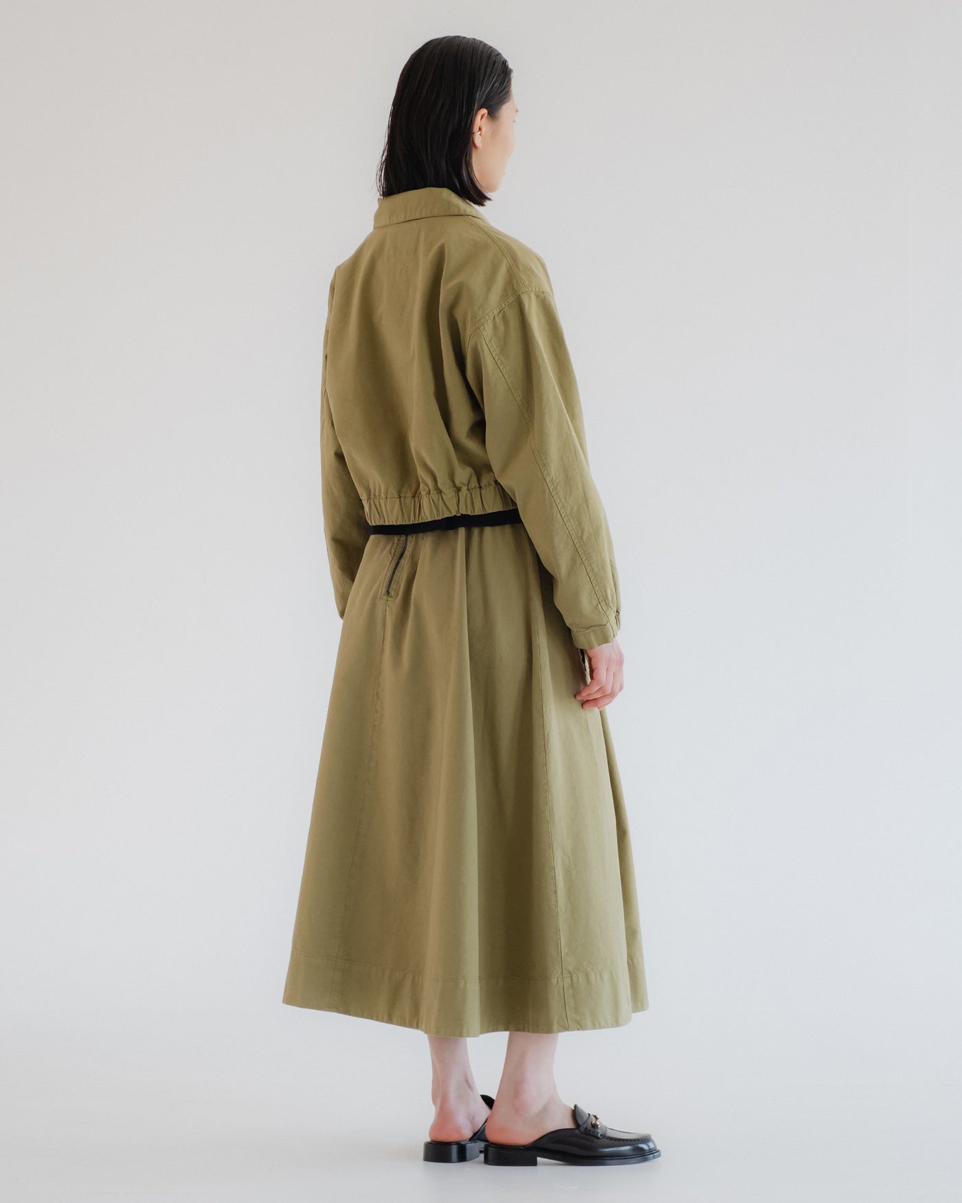 G.o.D Meadow Skirt Cotton Linen Cedar