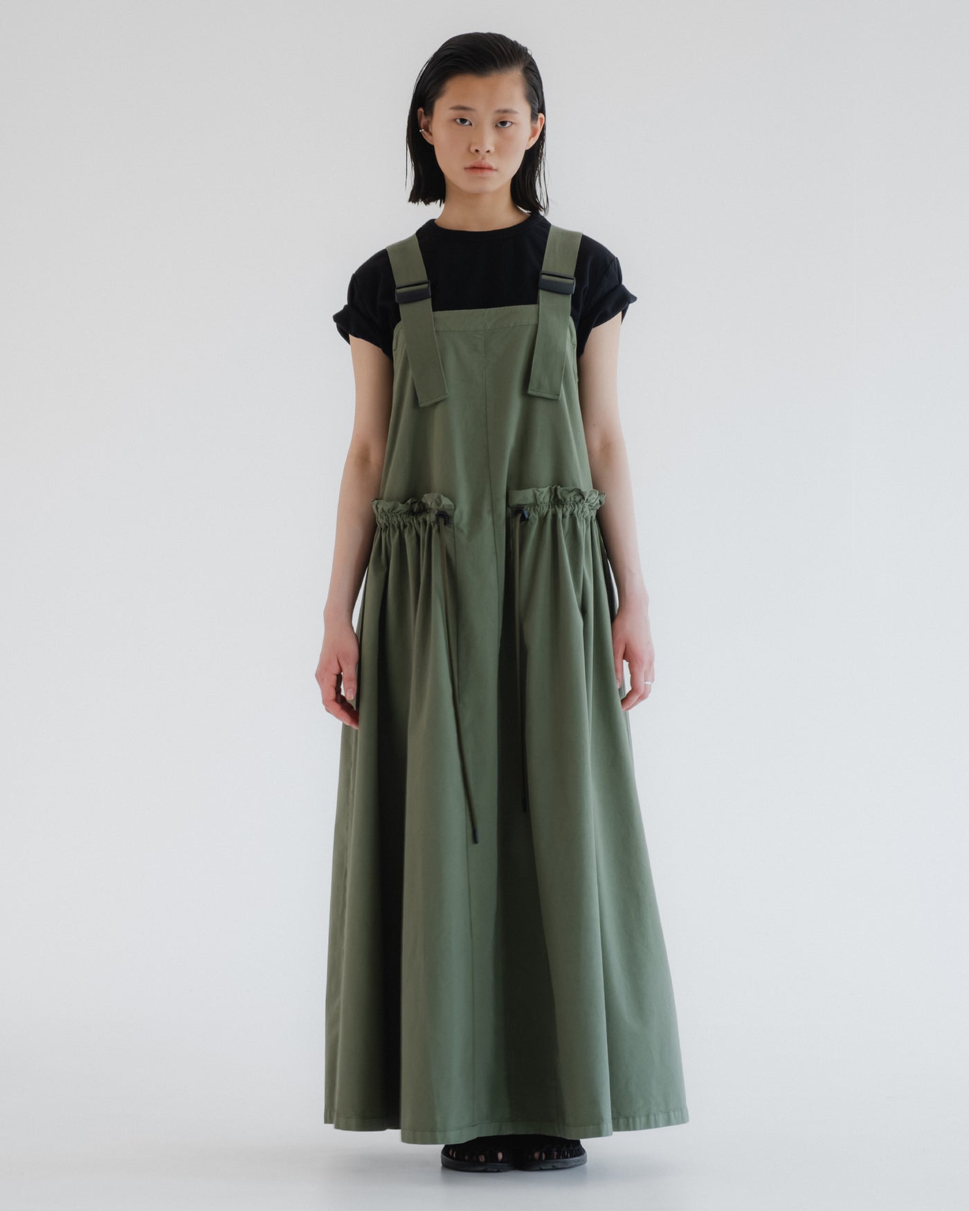 G.o.D Sun Dress Light Cotton Drill Litchen