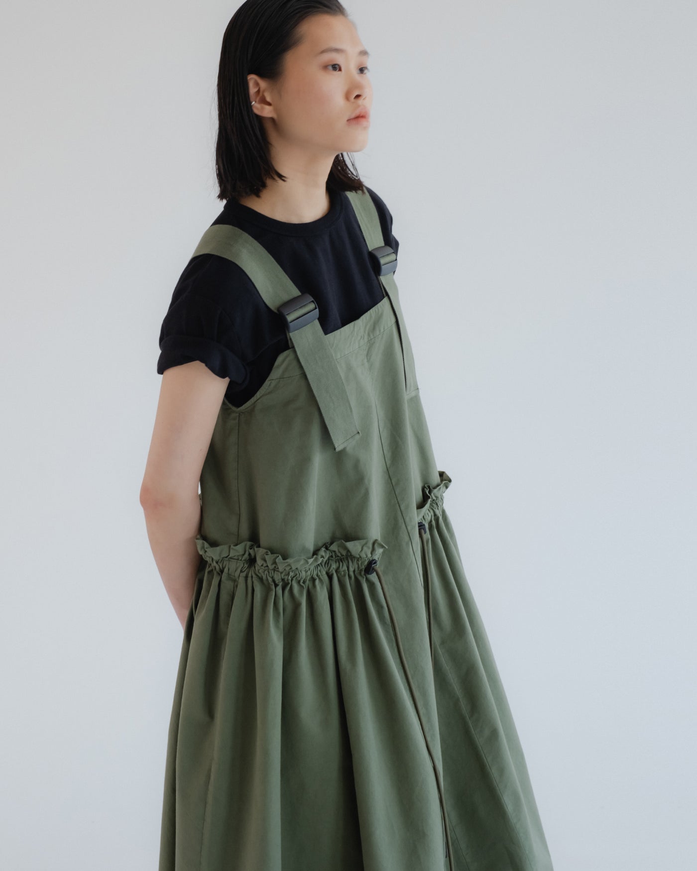 G.o.D Sun Dress Light Cotton Drill Litchen