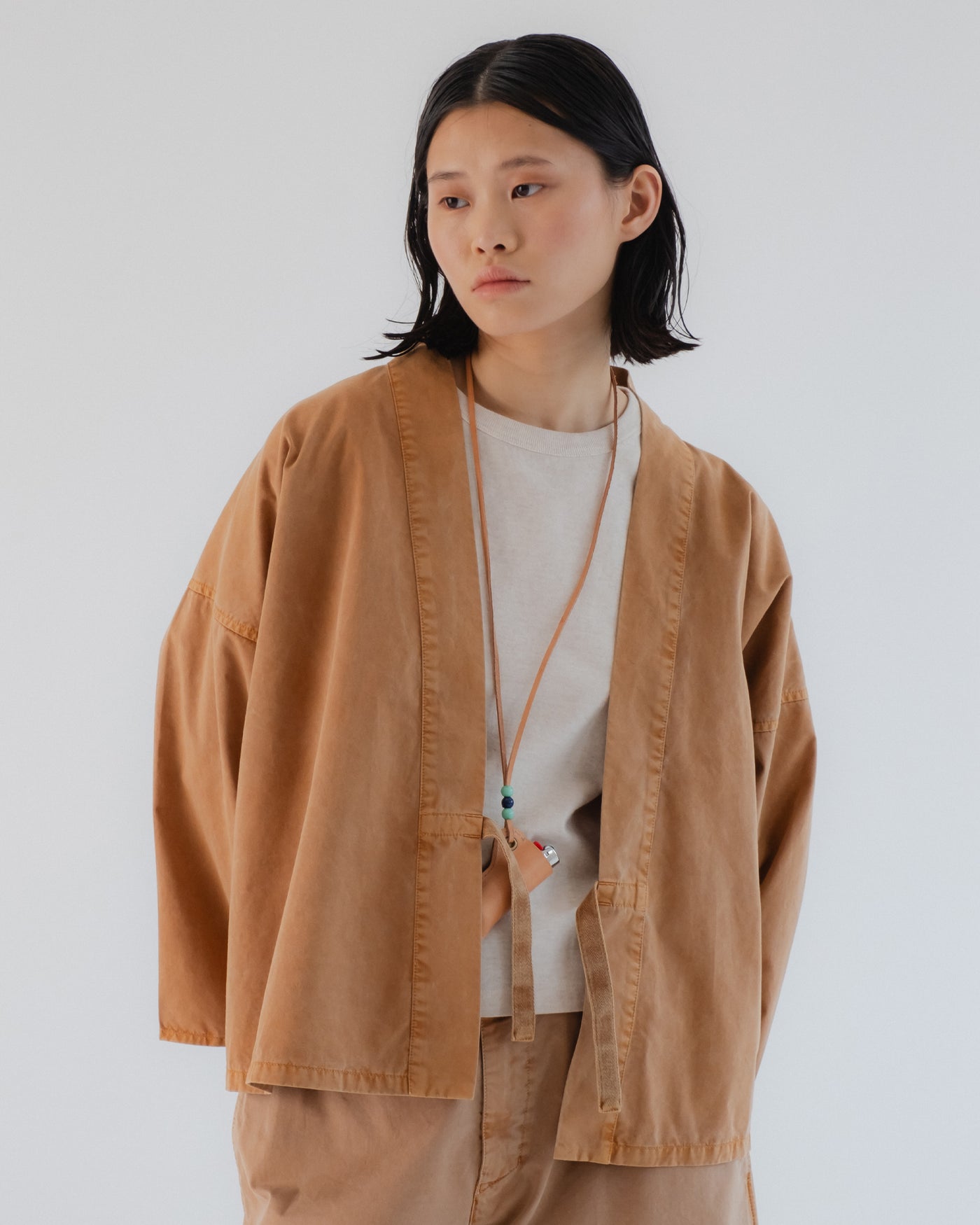 G.o.D Kimono Fine Broken Twill Almond